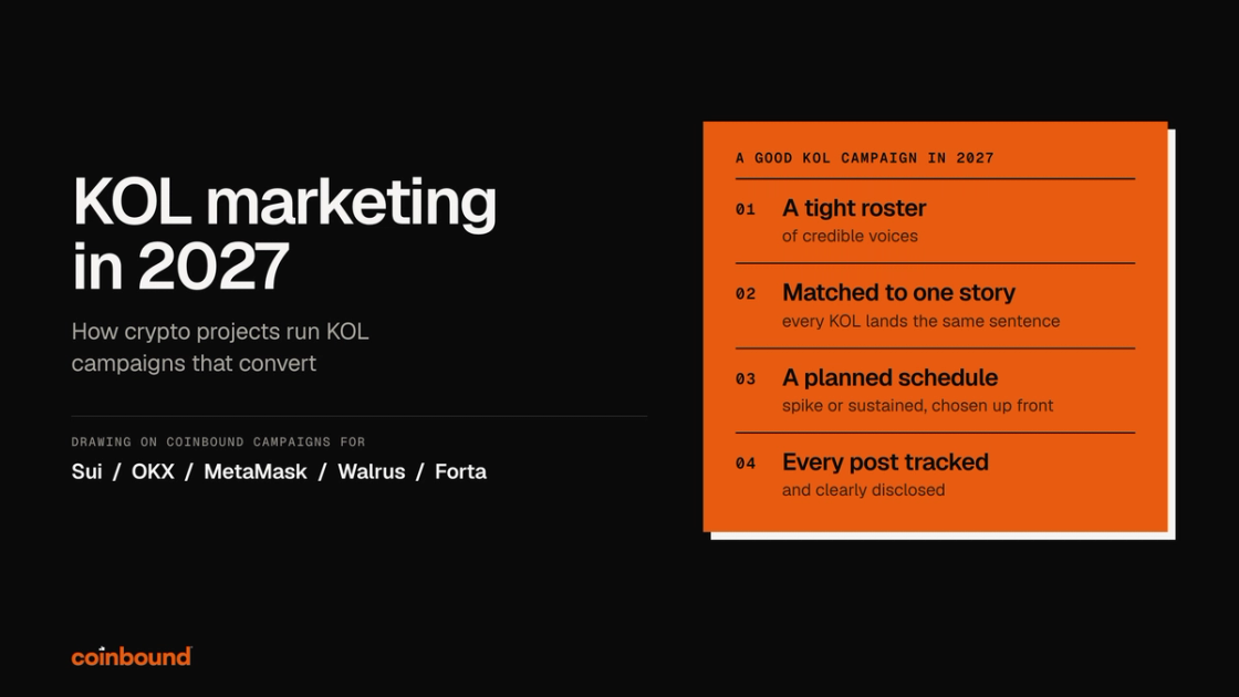 KOL Marketing in 2027: How Crypto Projects Run KOL Campaigns That Convert