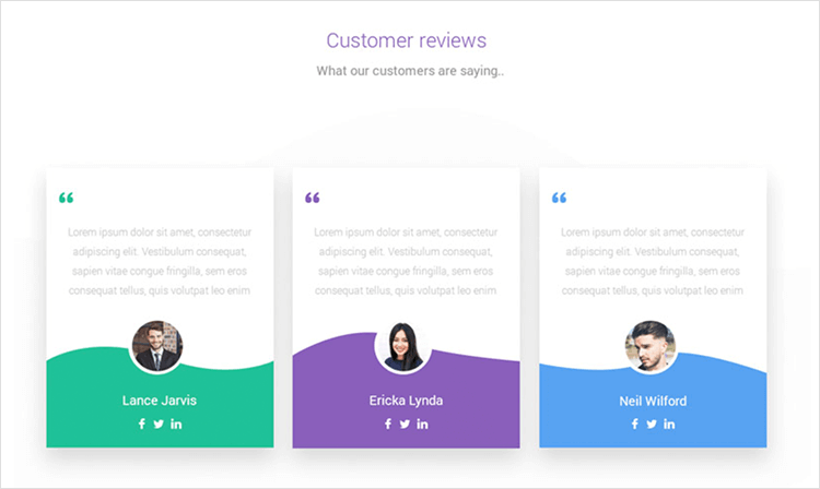 Client testimonial example