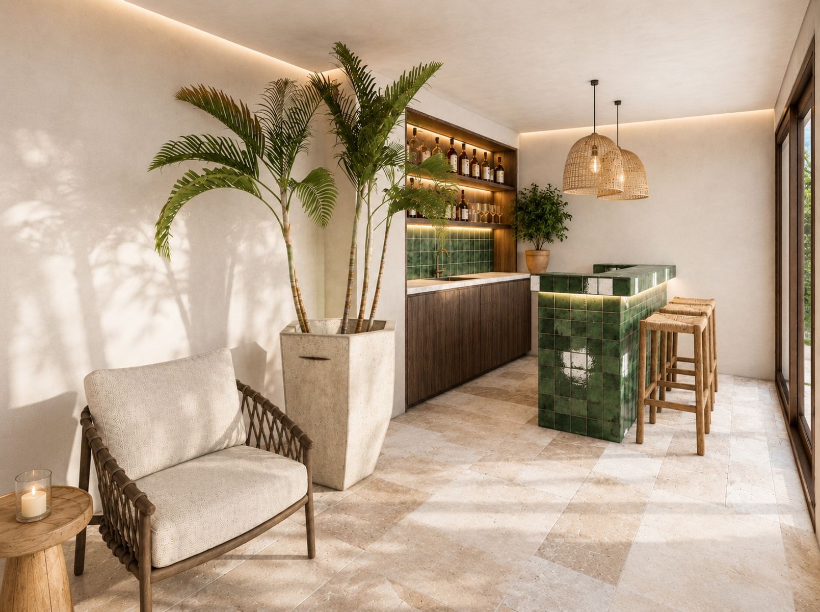Visualisation: bar room