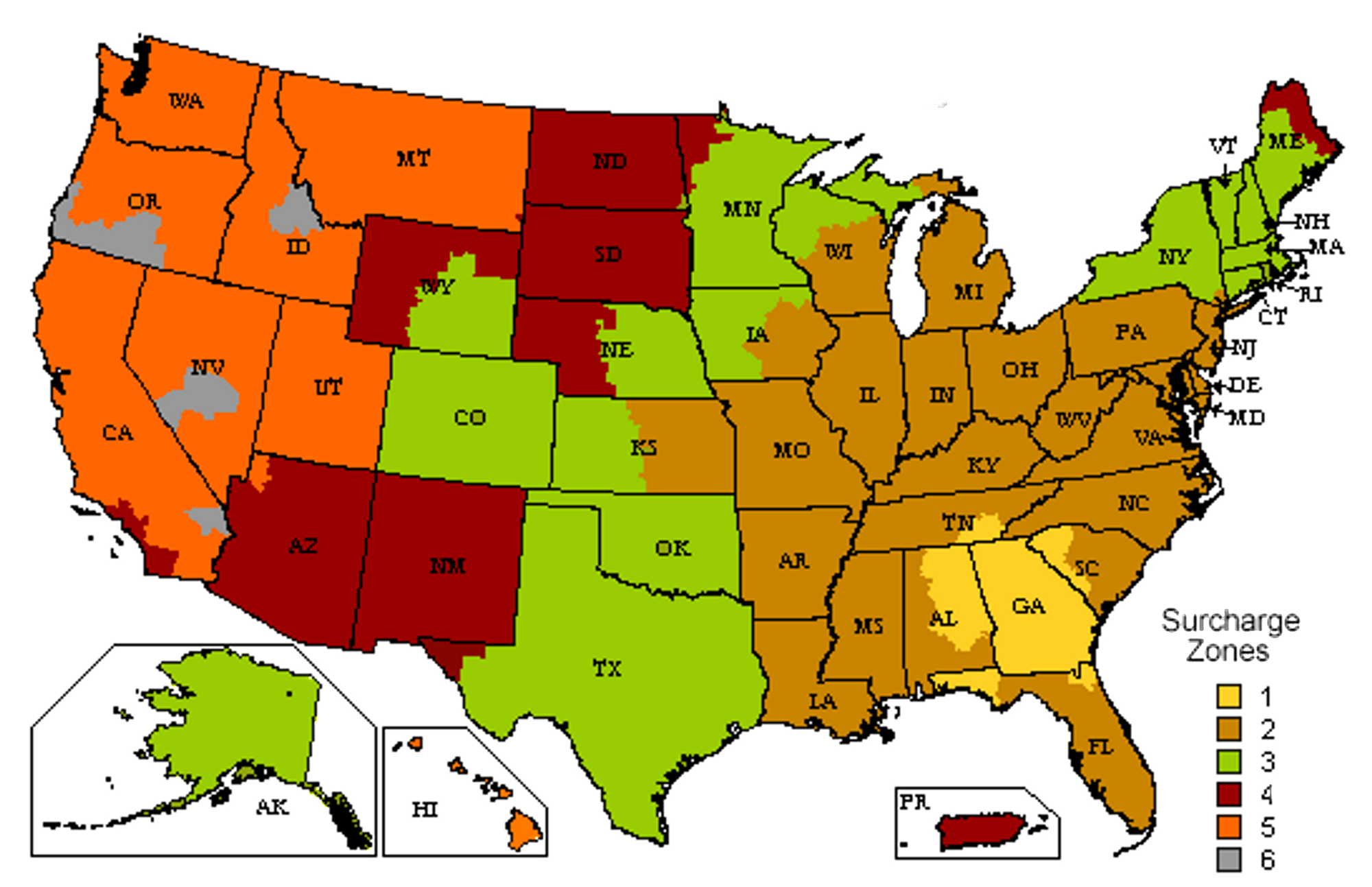 FedEx Shipping Zones