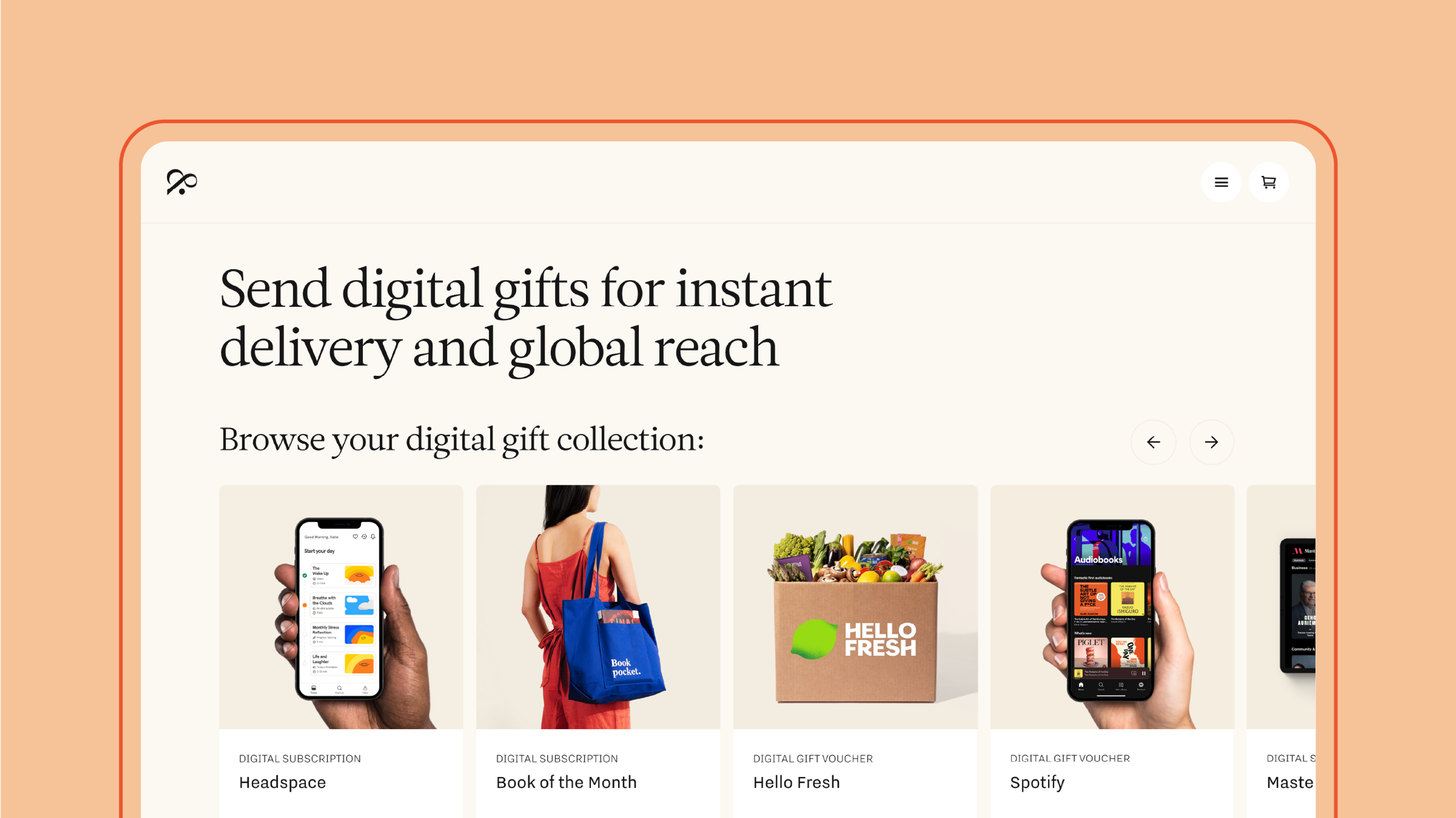 Digital gifts overview