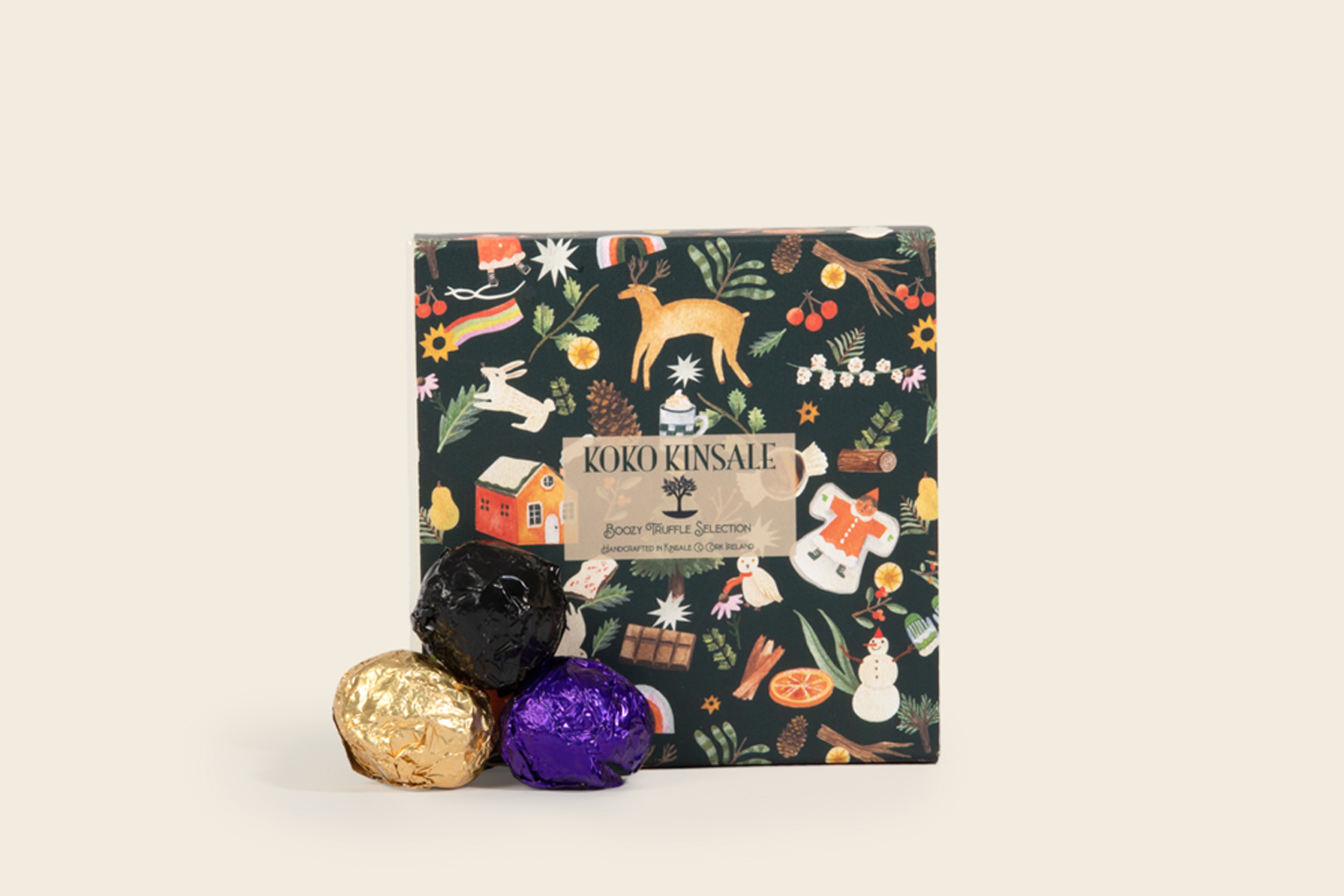Boozy Christmas Truffle Box by Koko Kinsale