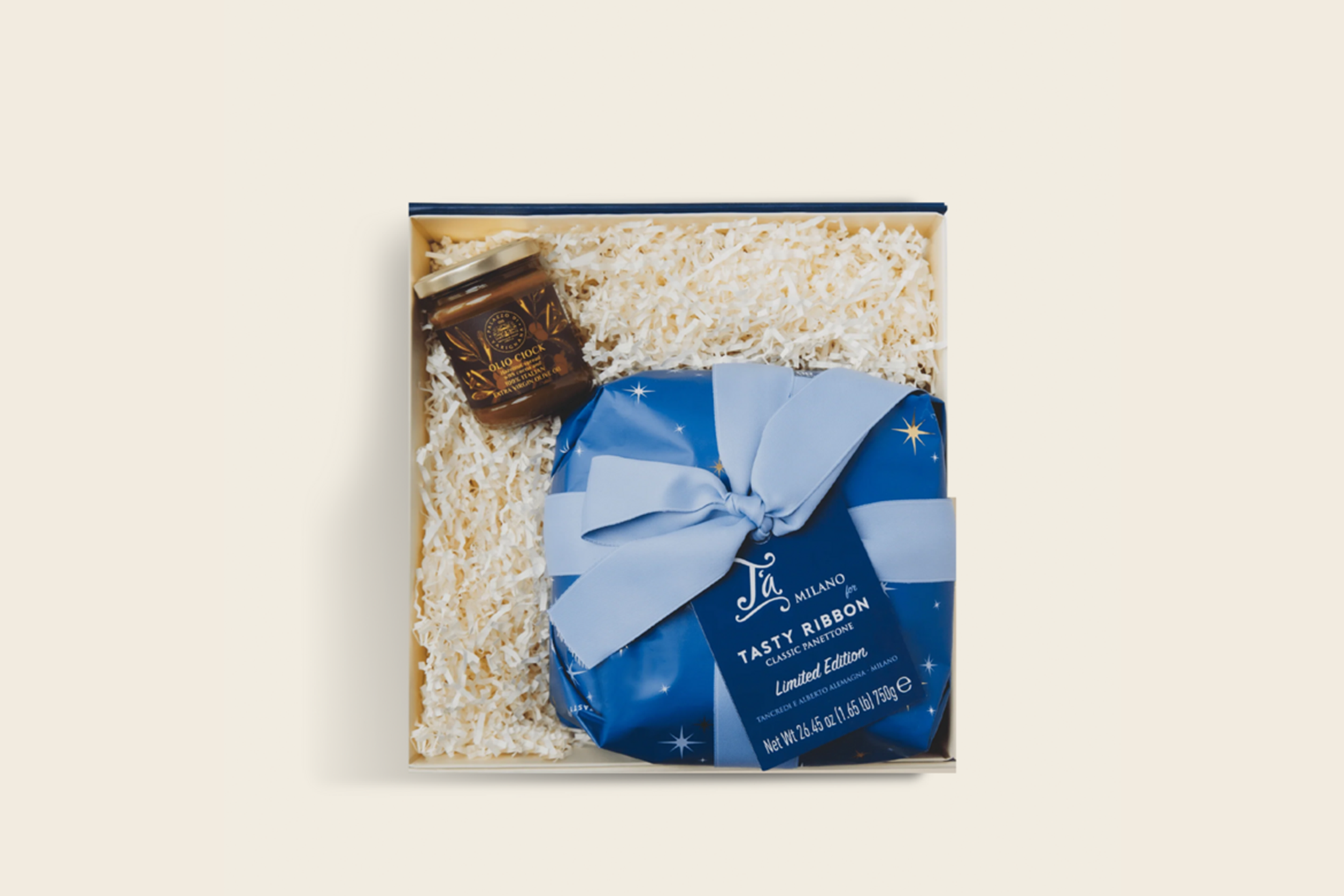 Panettone & Chocolate Spread Gift Box by Tasty Ribbon