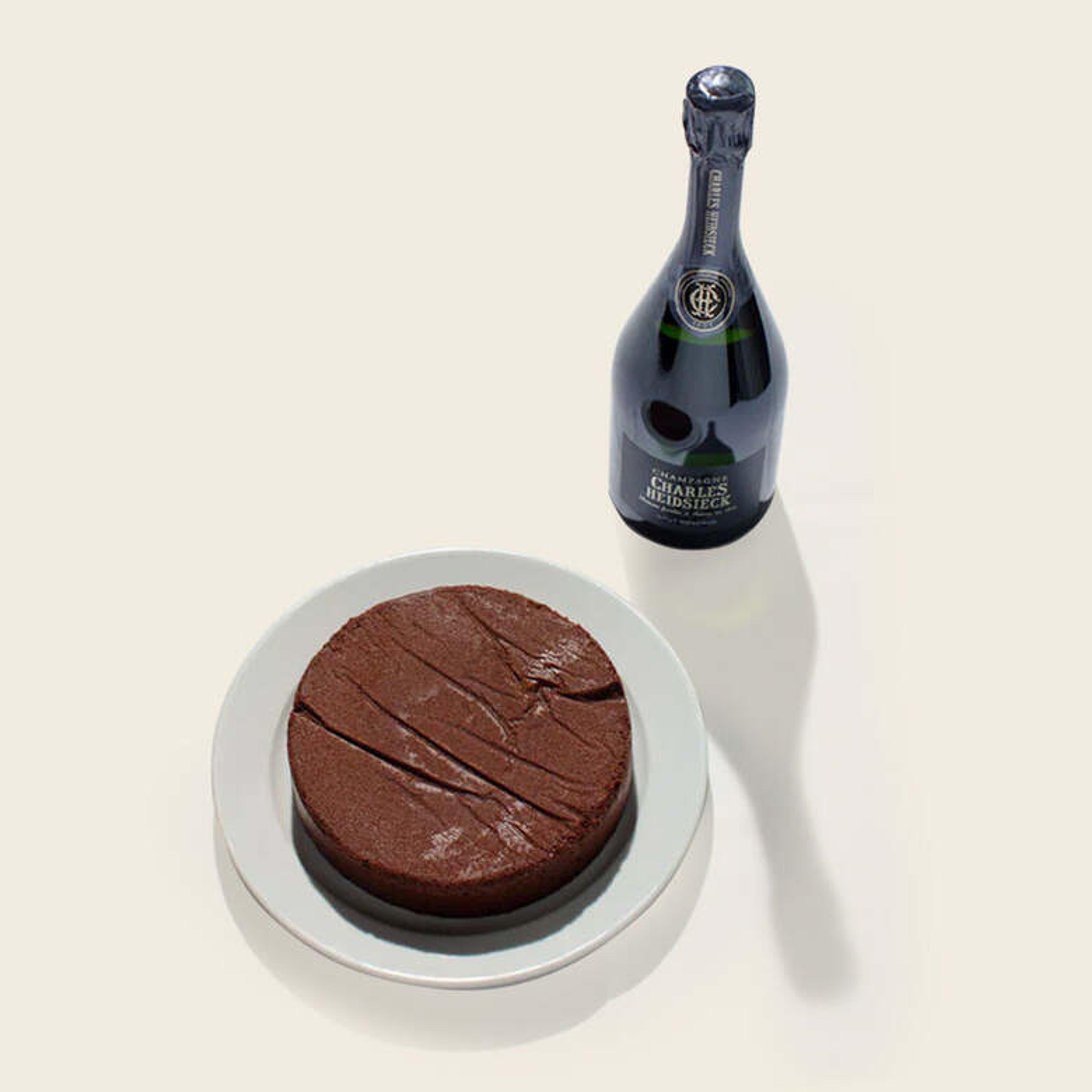 Champagne and chocolate gift set