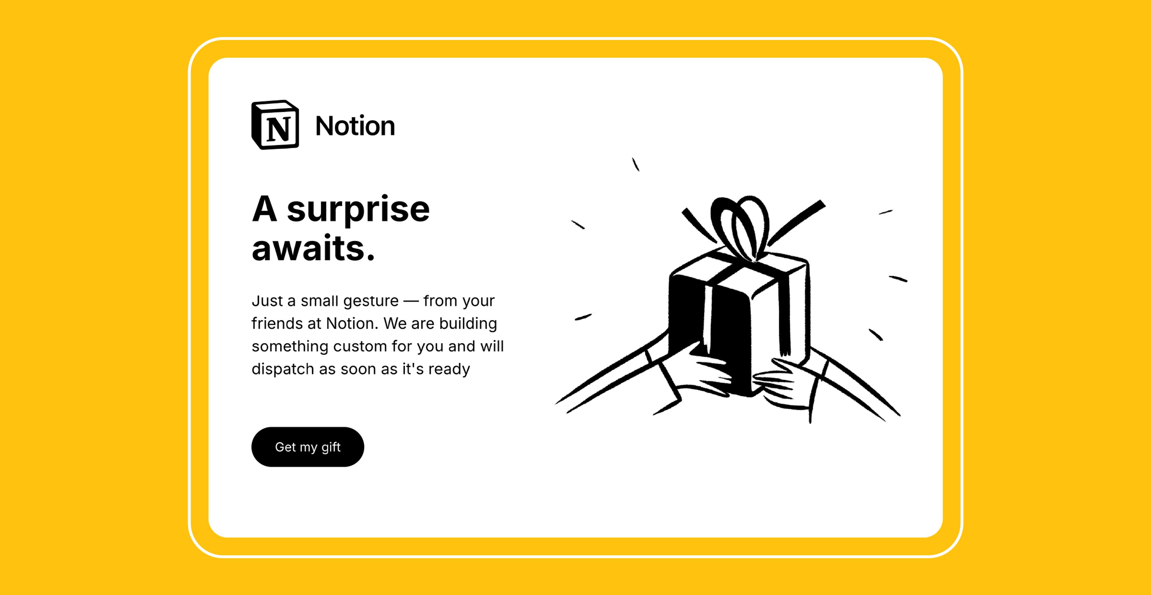 Notion Founders Gift Platform