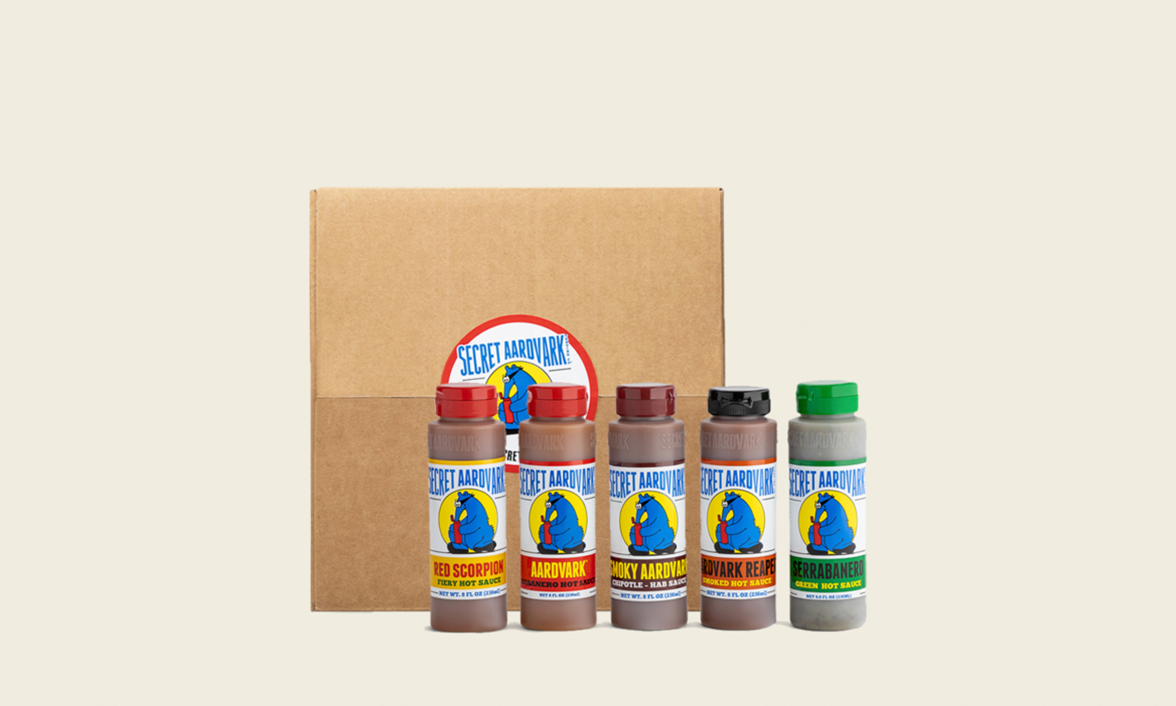 Hot sauce 5-pack by Secret Aardvark