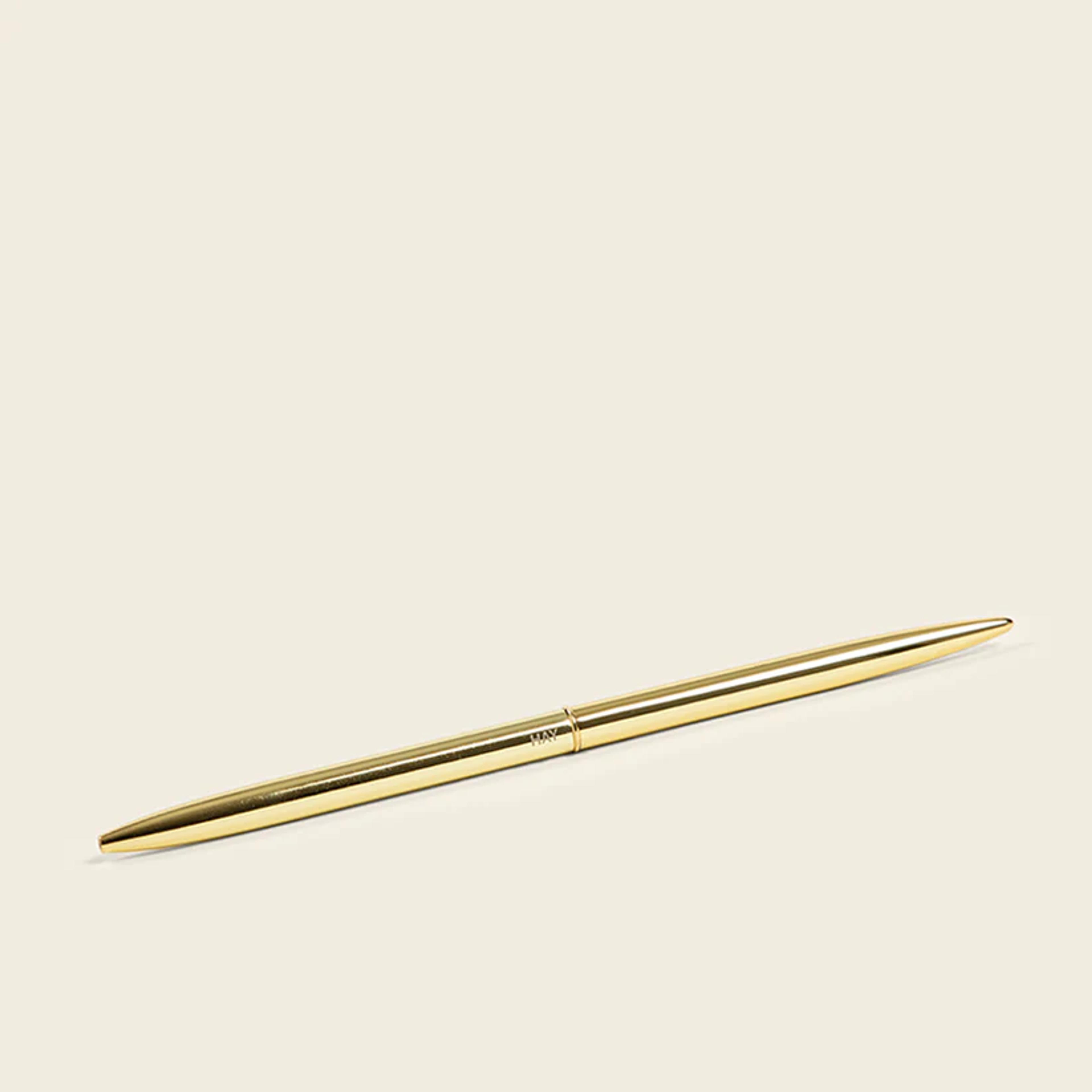 Gold bullet pen