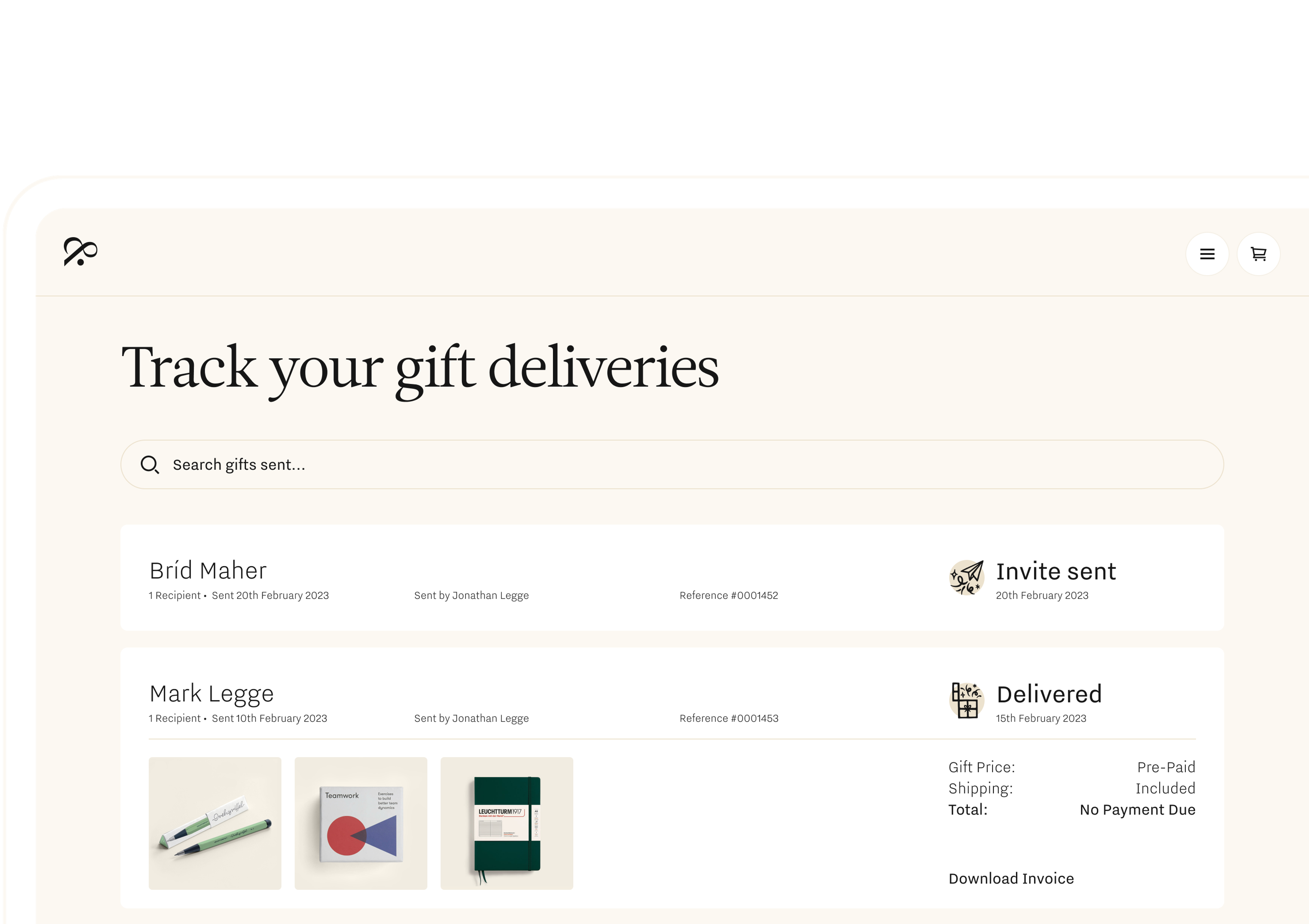 gifting platform