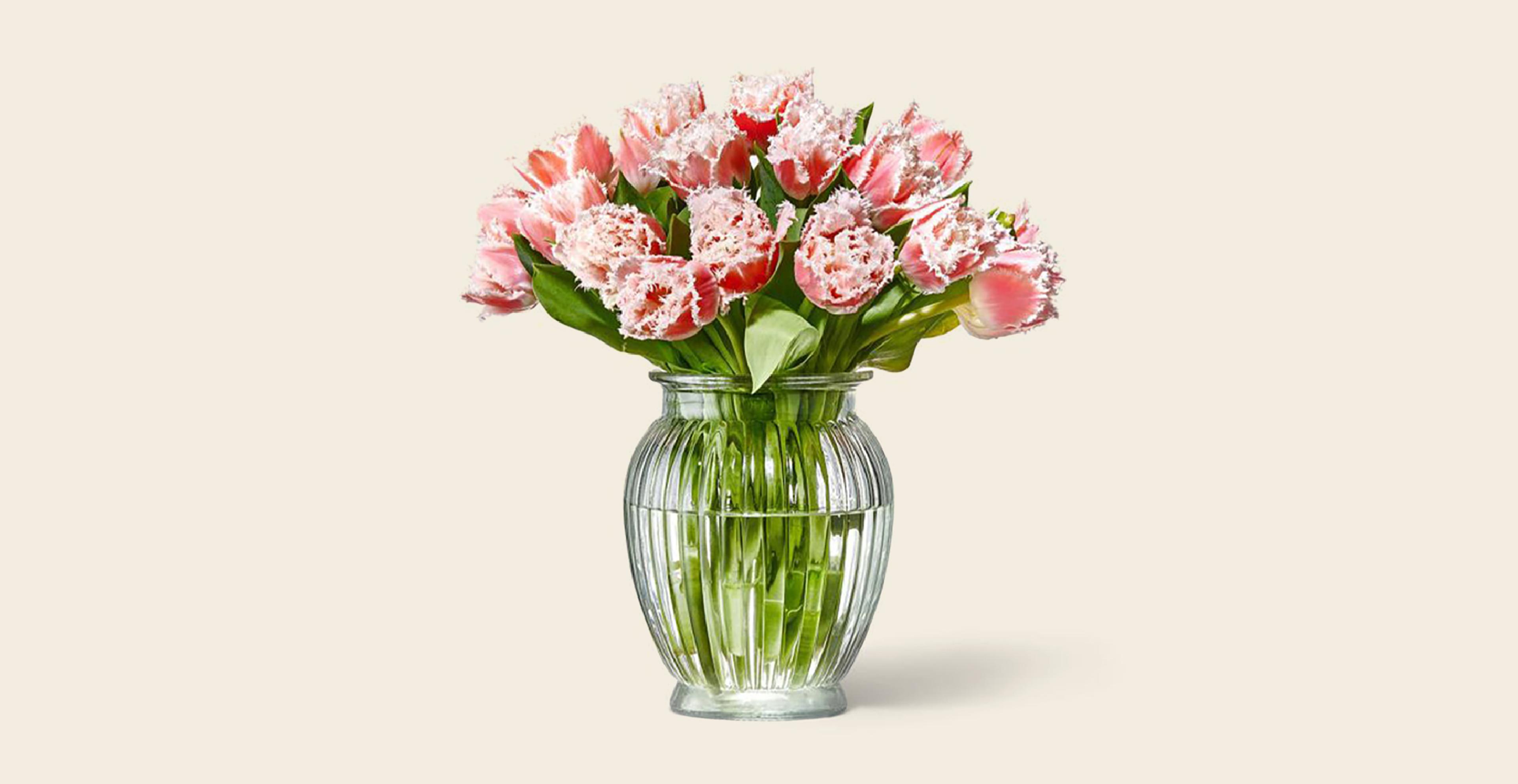 Coral Crush Fringed Tulips by FLOWERBX