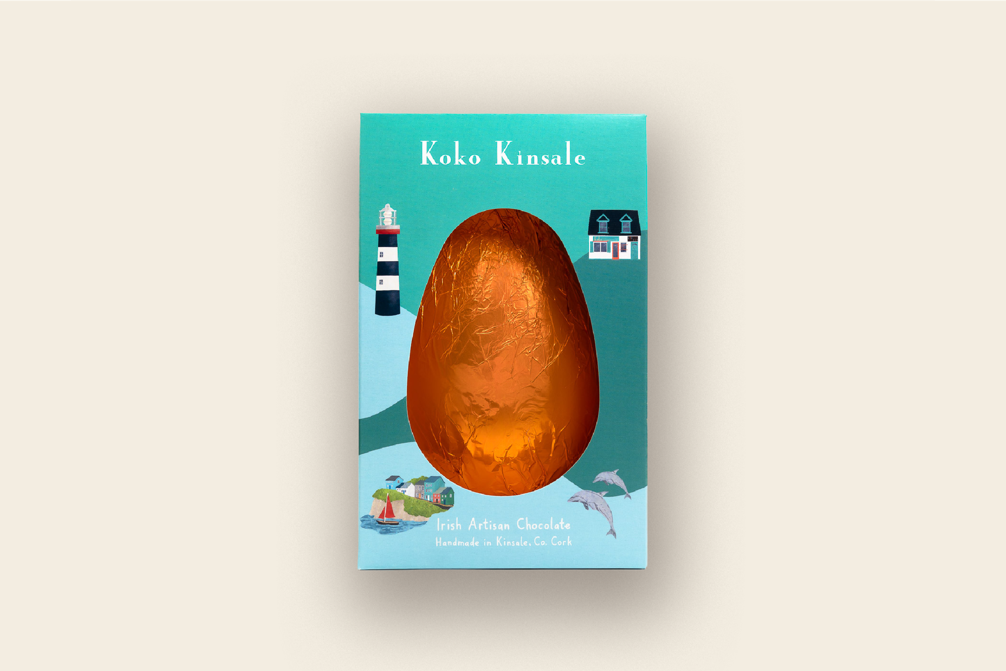 Handmade White Chocolate Egg by Koko Kinsale