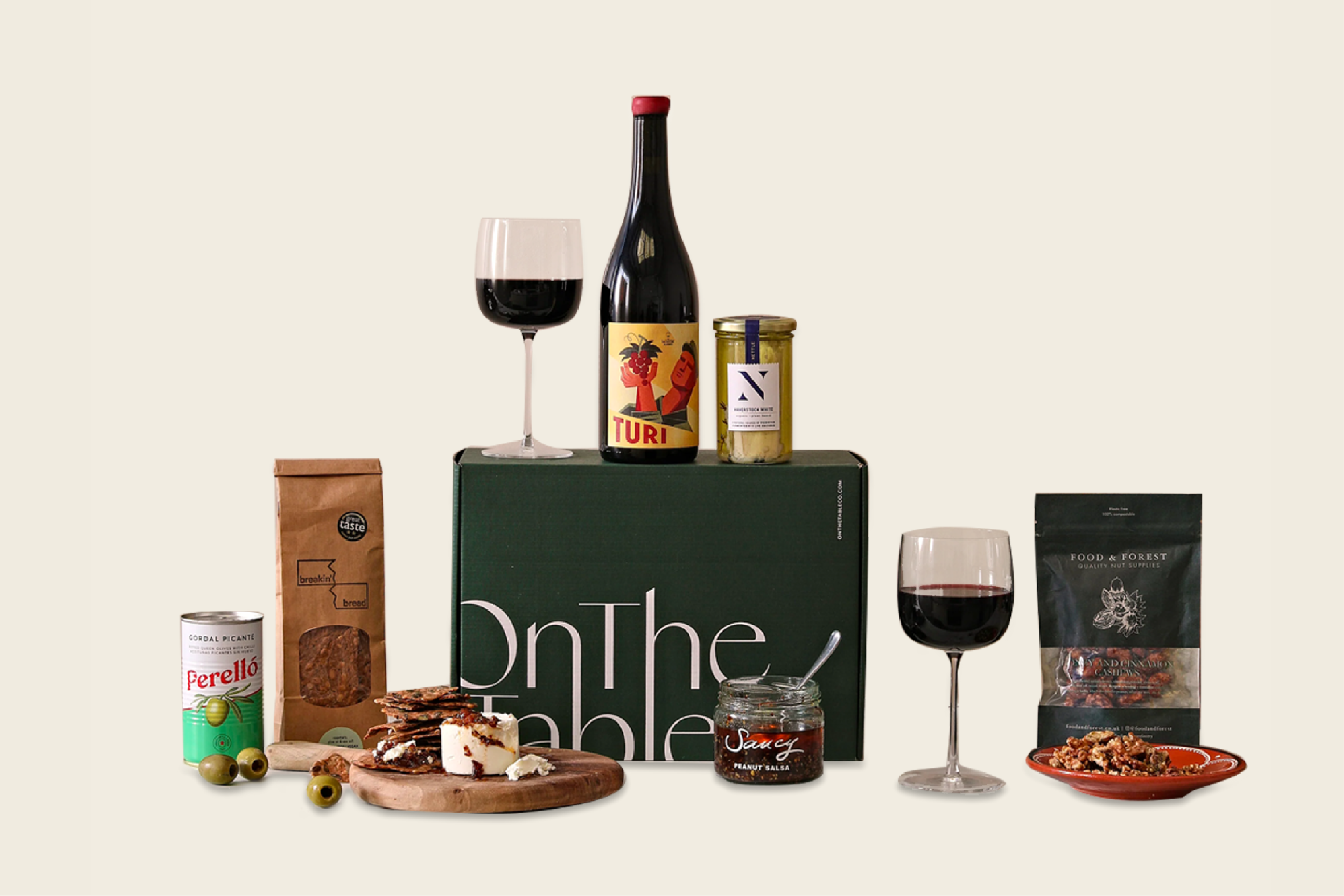 Plant-based Cheese & Wine Set by On The Table