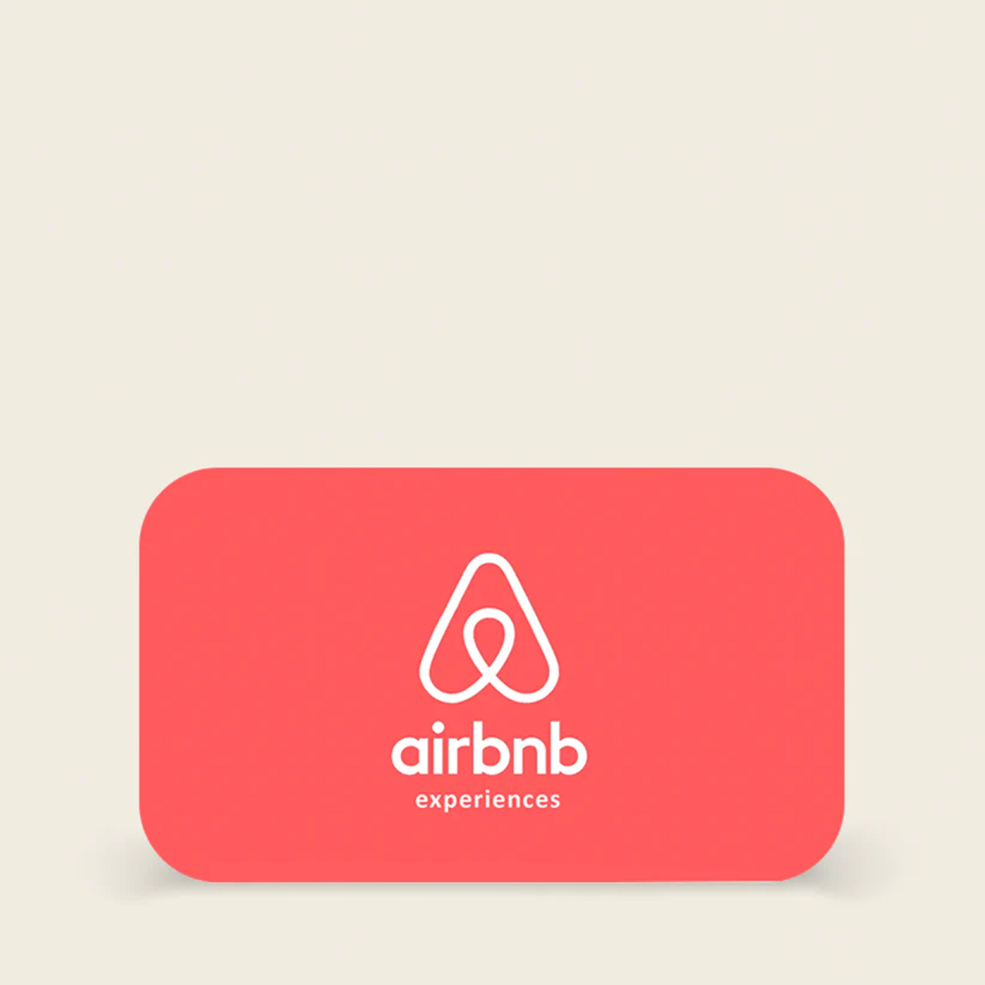 Airbnb giftcard on a plain background