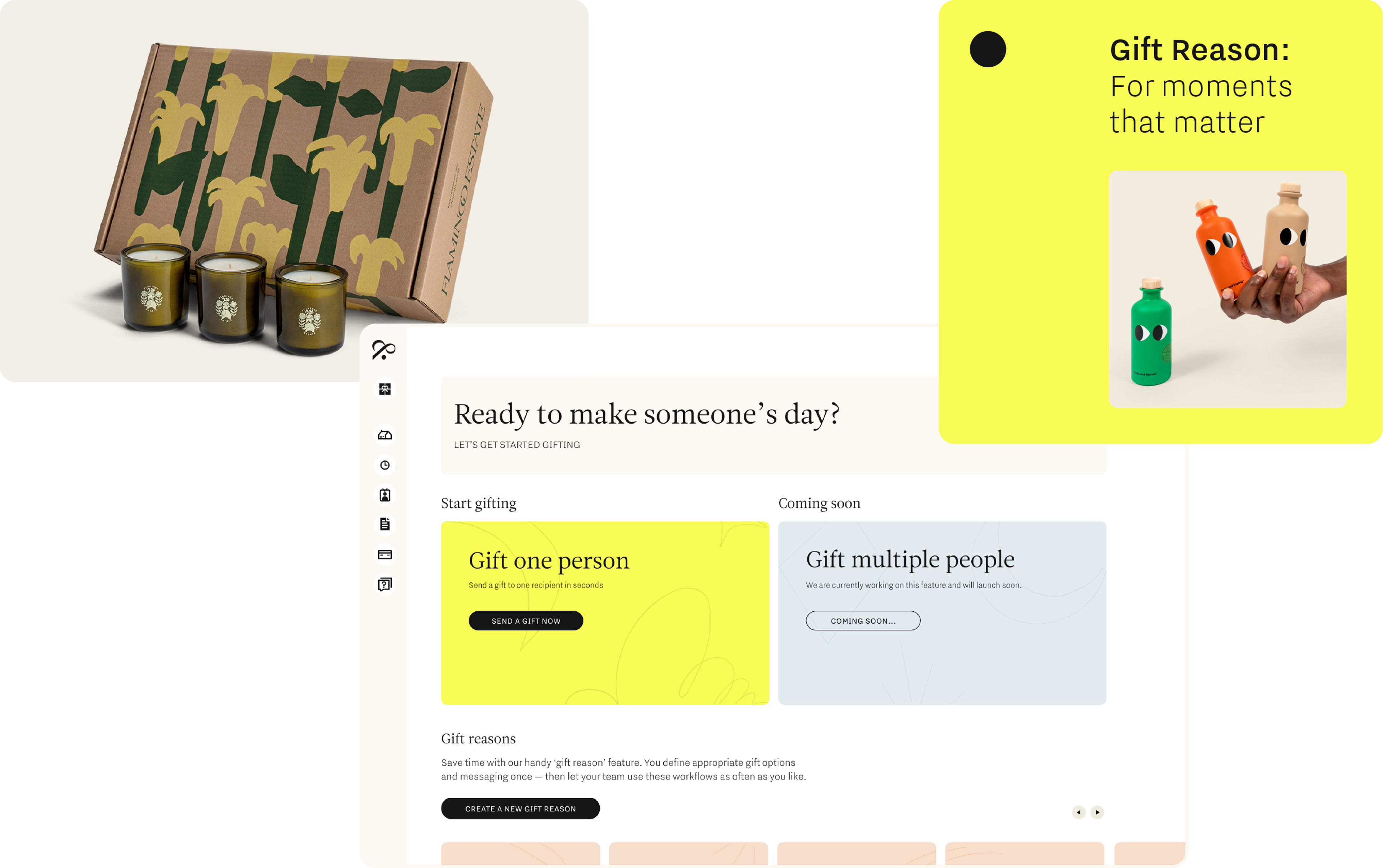 On-demand platform and gift imagery