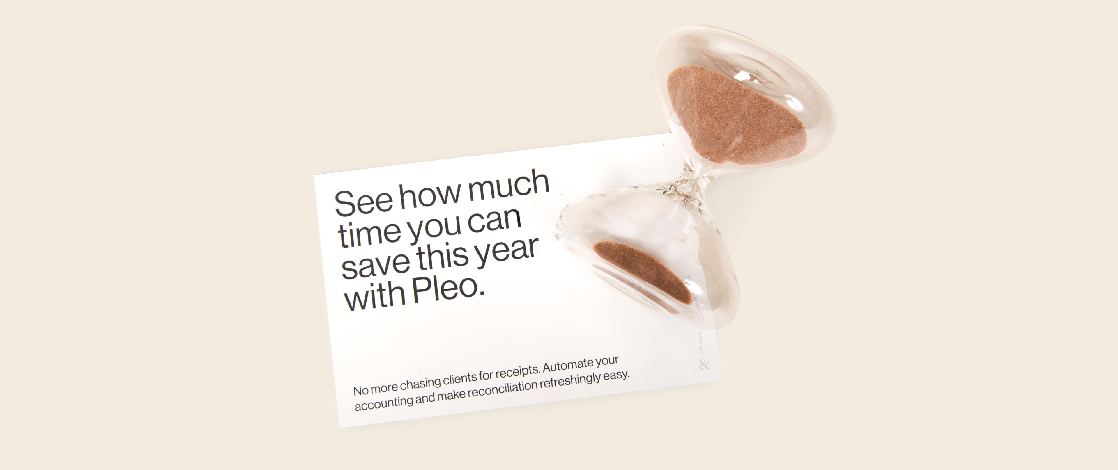 Pleo’s time-saving hourglass