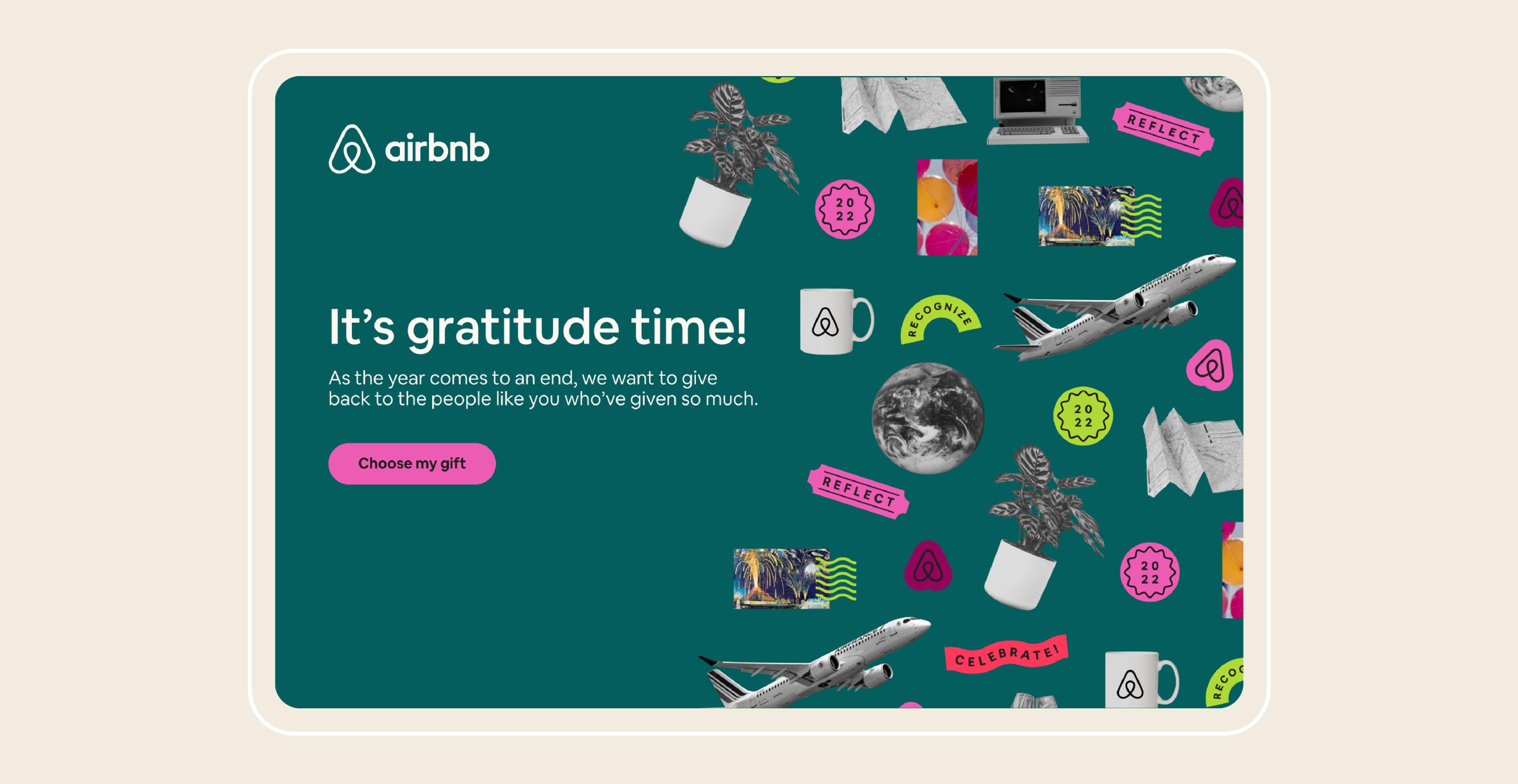 Airbnb’s End of Year Gift Campaign