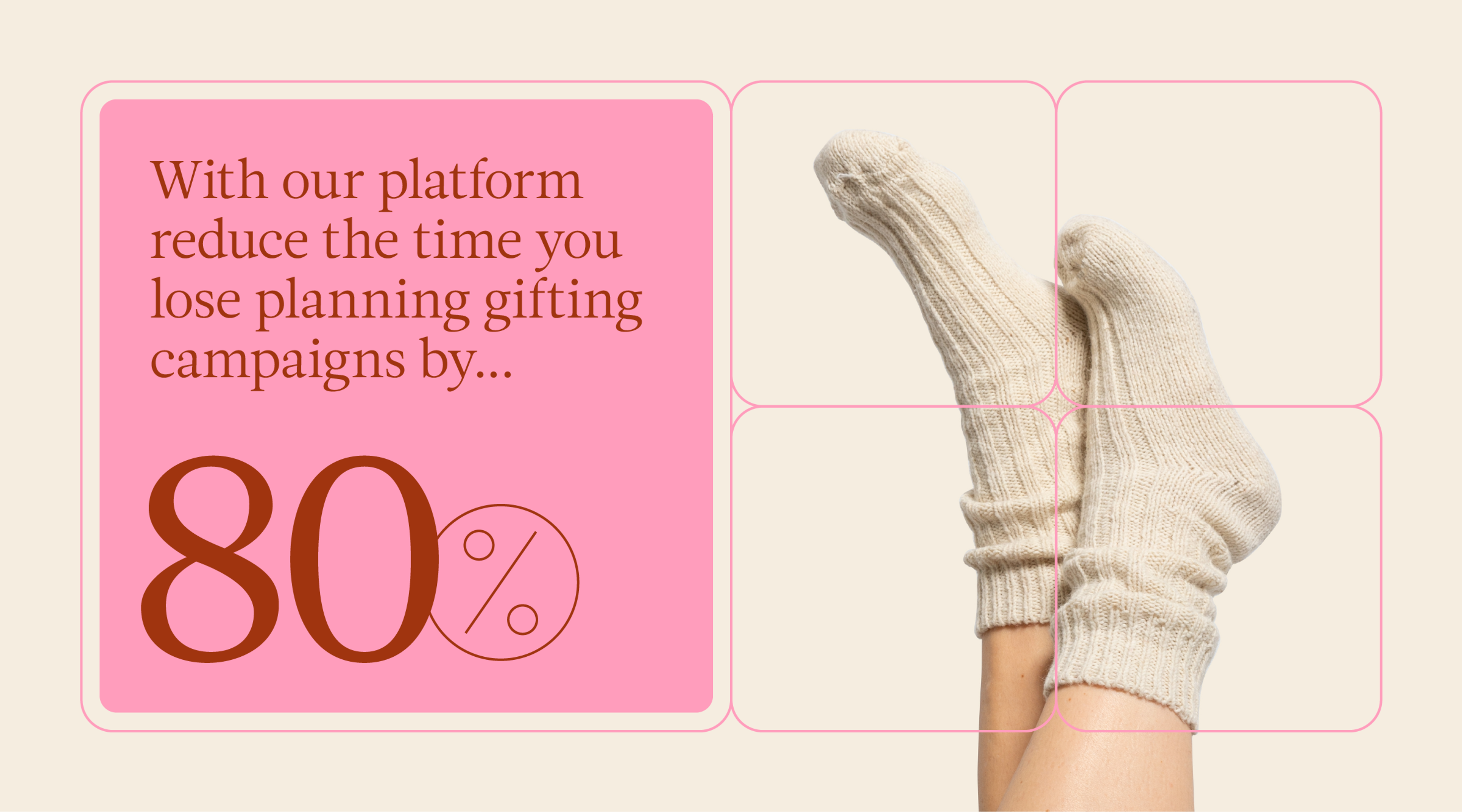 With &Open reduce the time you loseplanning gifting campaigns by 80%