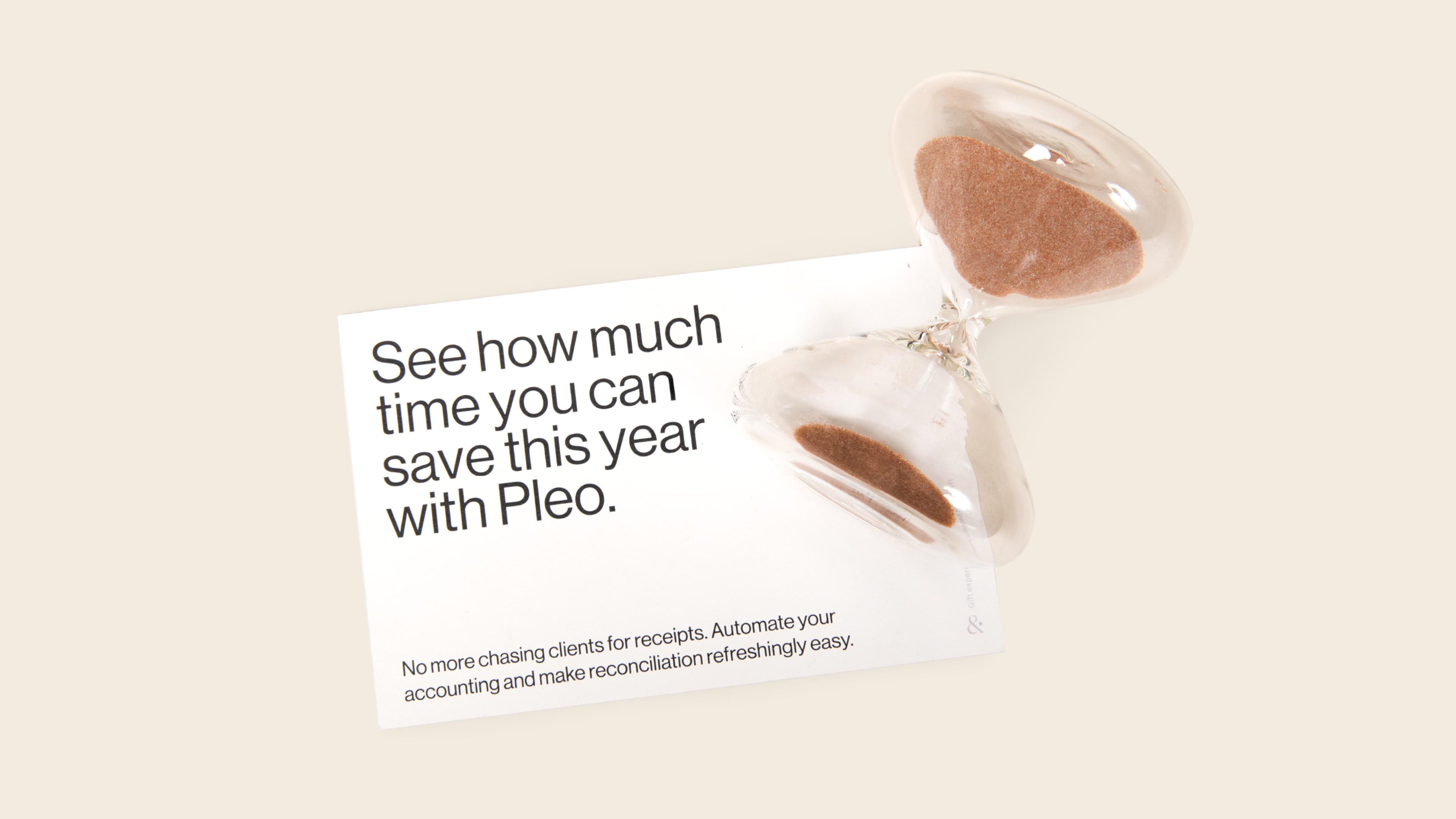 Pleo’s time-saving hourglass