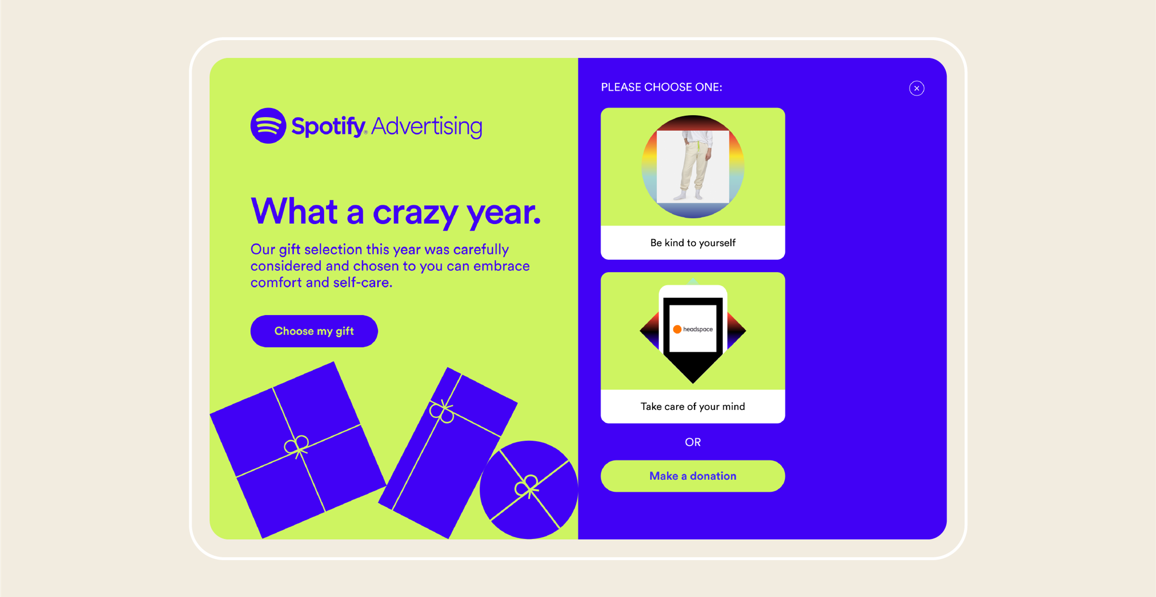 Spotify Wrapped Gift Campaign