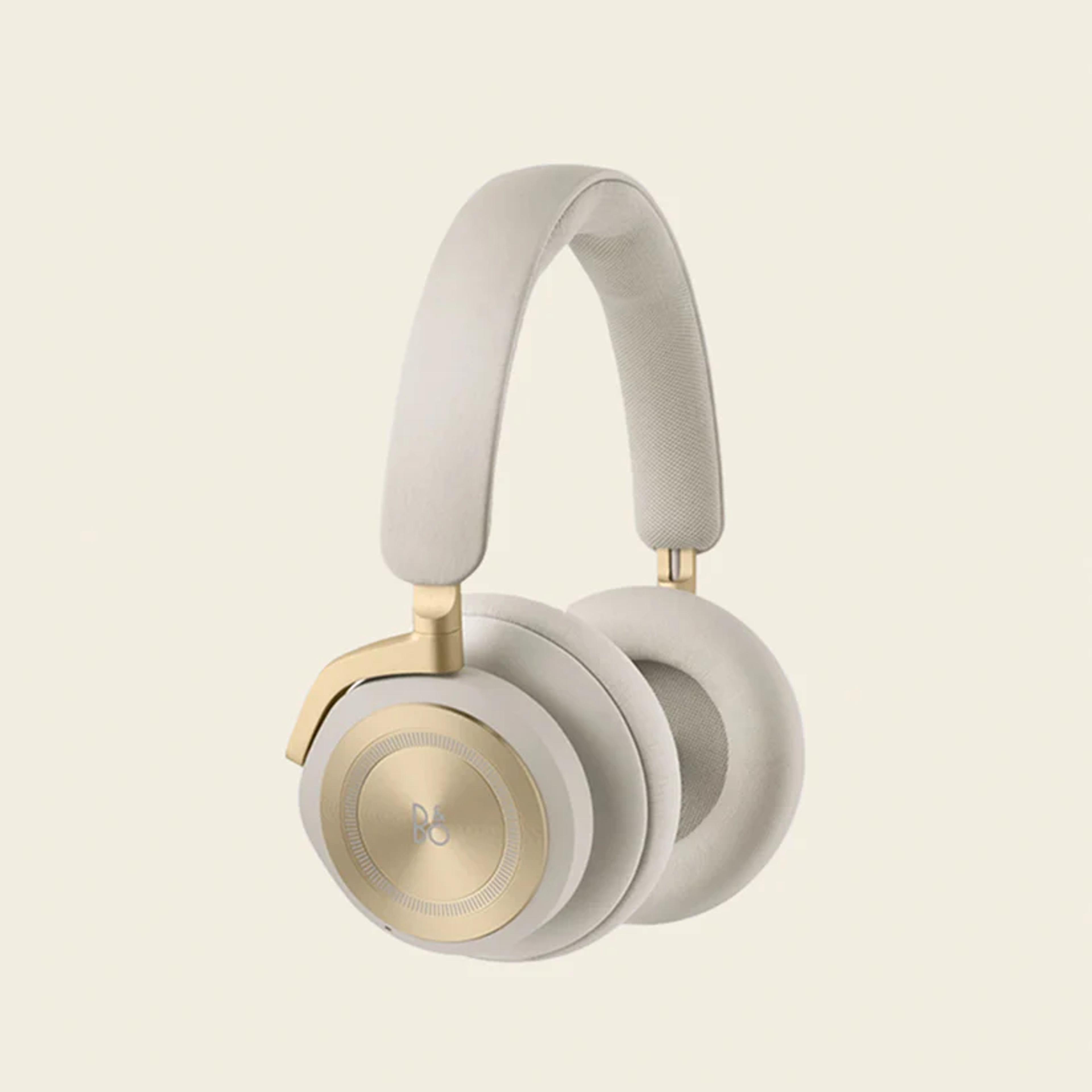 Wireless headphone in gray and gold