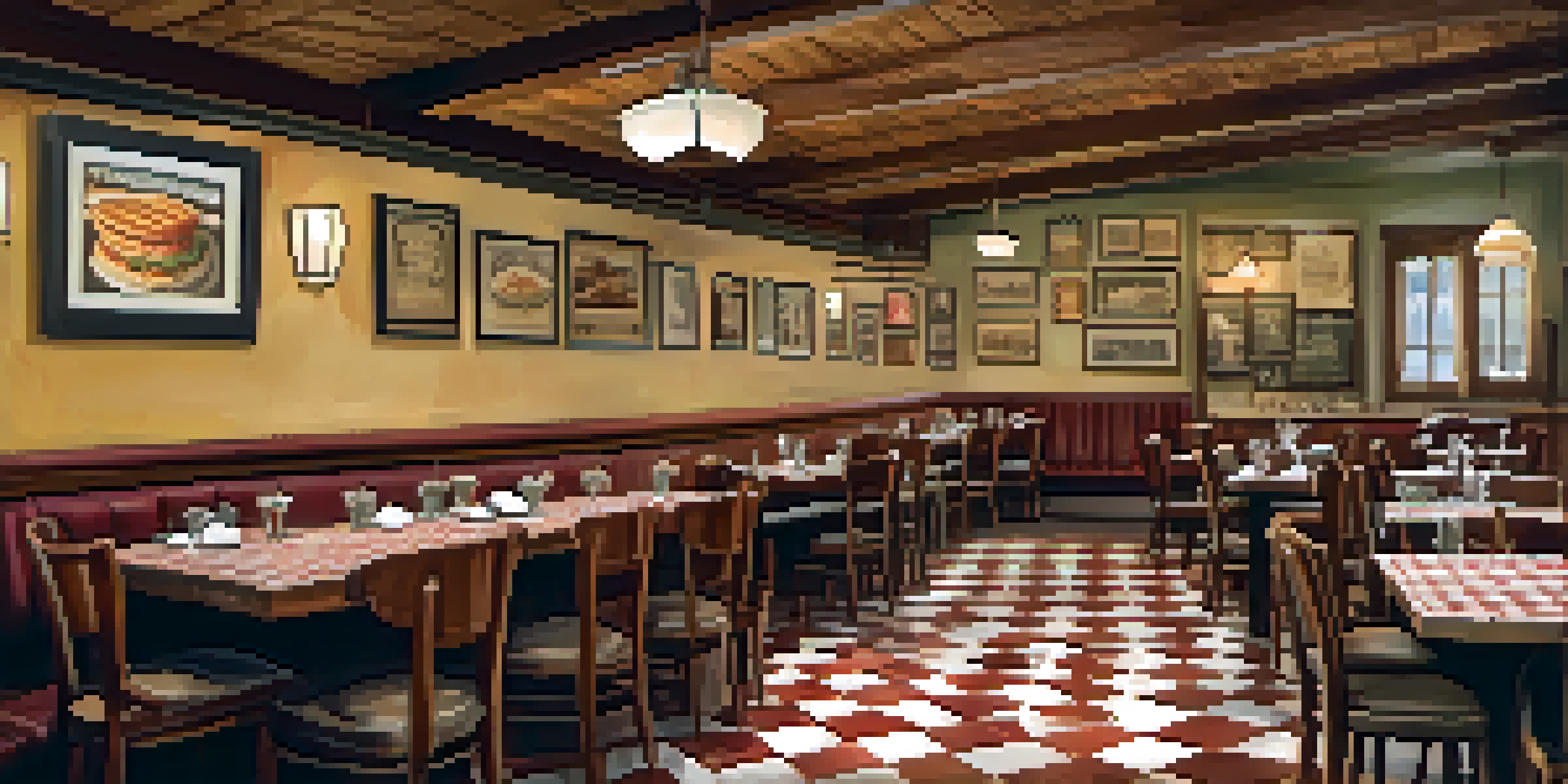An inviting interior of a family-owned Italian restaurant with a family dining together, sharing a meal.