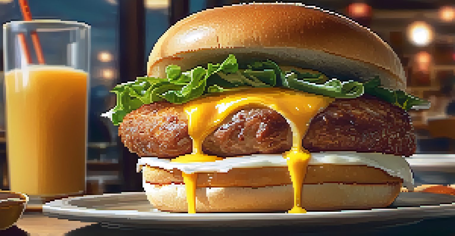A delicious pork roll sandwich served in a cozy diner, showcasing the pork roll, egg, and cheese.