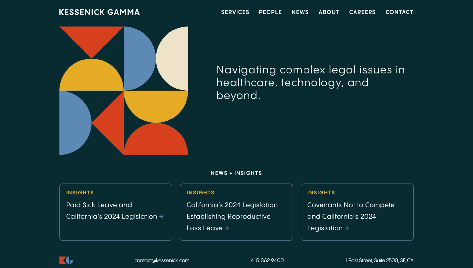 Screenshot of Kessenick Gamma homepage