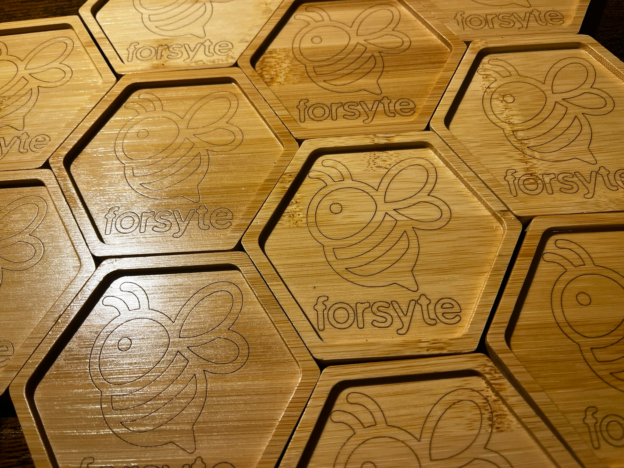 Bamboo coasters
