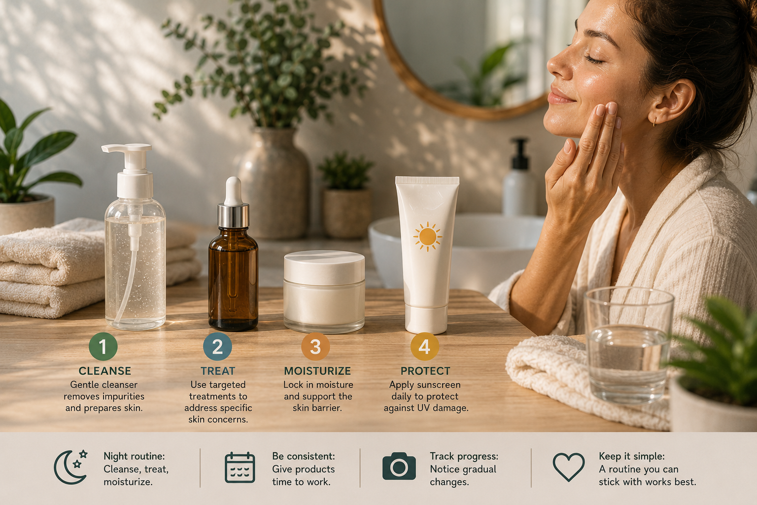 The Skincare Routine That Actually Holds Up (Step by Step)