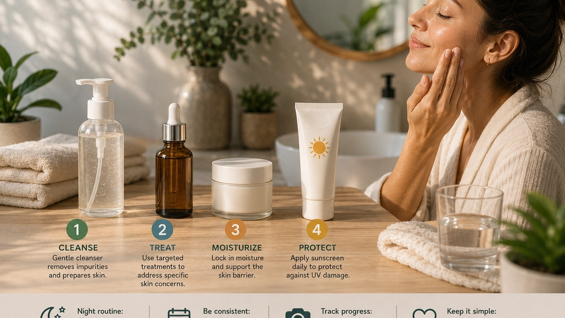 The Skincare Routine That Actually Holds Up (Step by Step)