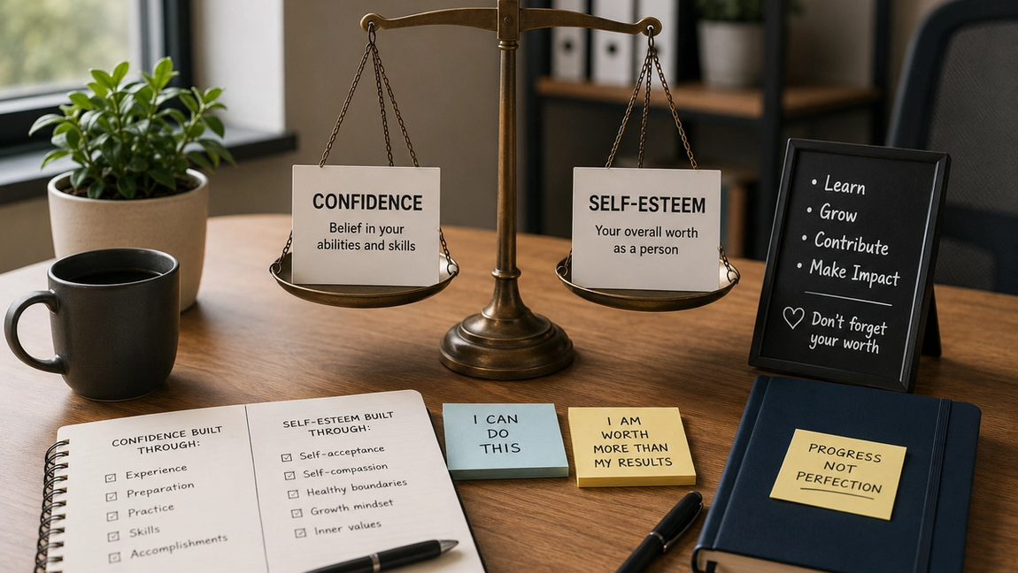 The Difference Between Confidence and Self-Esteem at Work