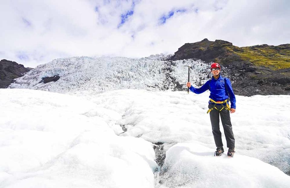 Iceland glacier climbing, Iceland stopover

