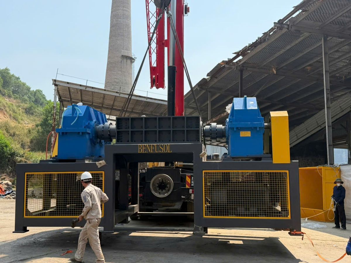 Máy nghiền phế liệu, rác thải Benfusol