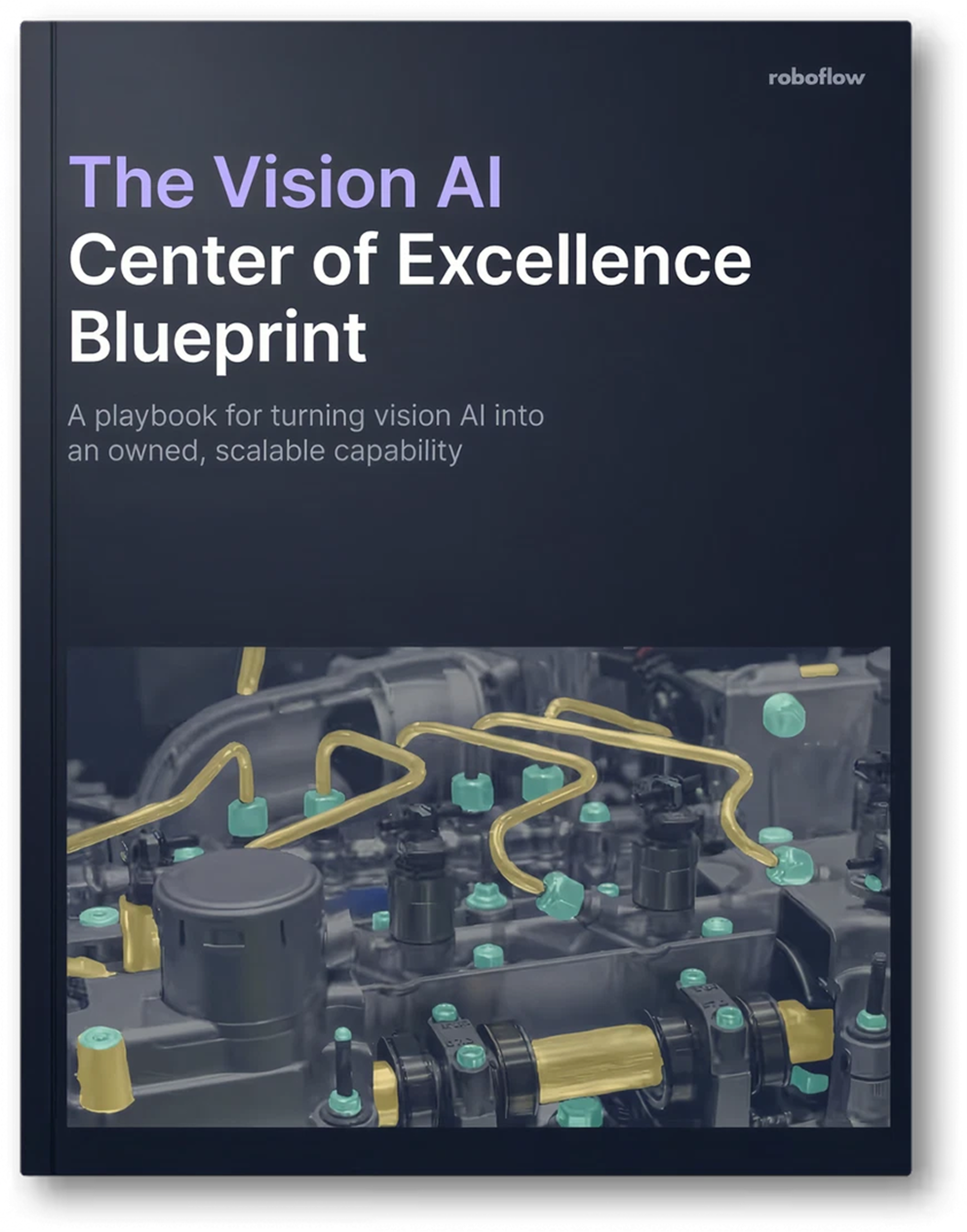 Cover of the Vision AI Center of Excellence Blueprint playbook.