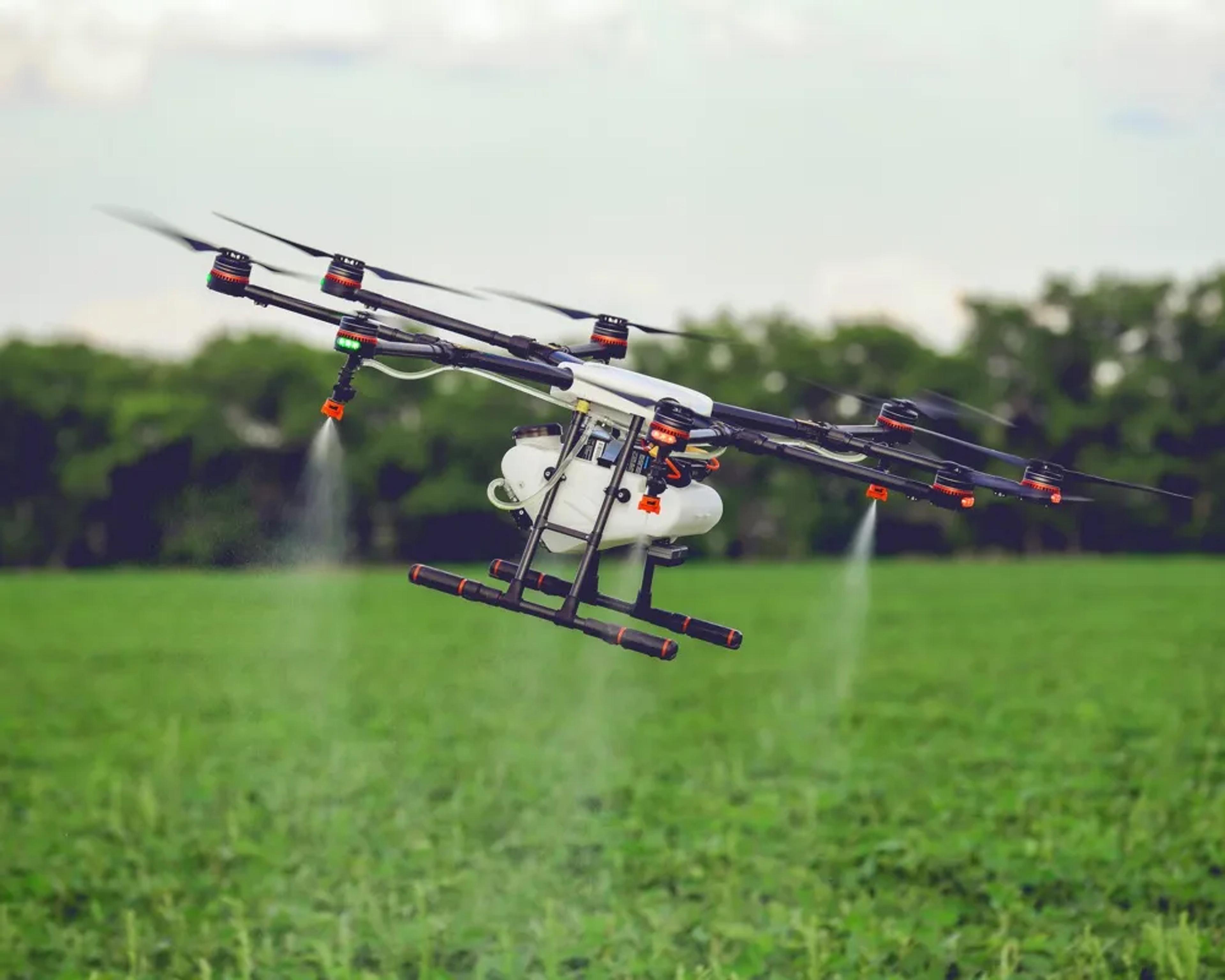 Agricultural robot in a field