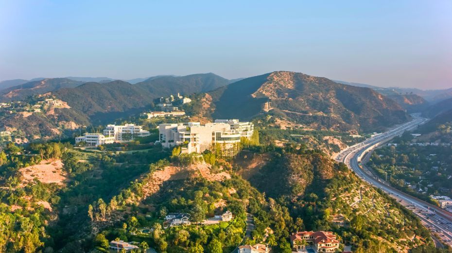 Getty Center LA with kids