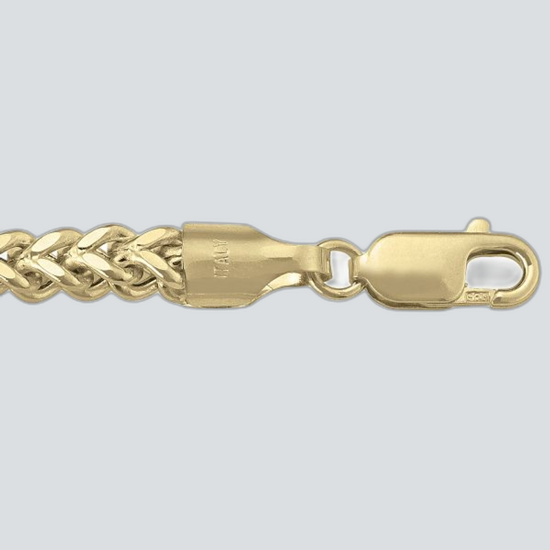 FRANCO-YG-4.4 - YELLOW GOLD HOLLOW FRANCO LINK