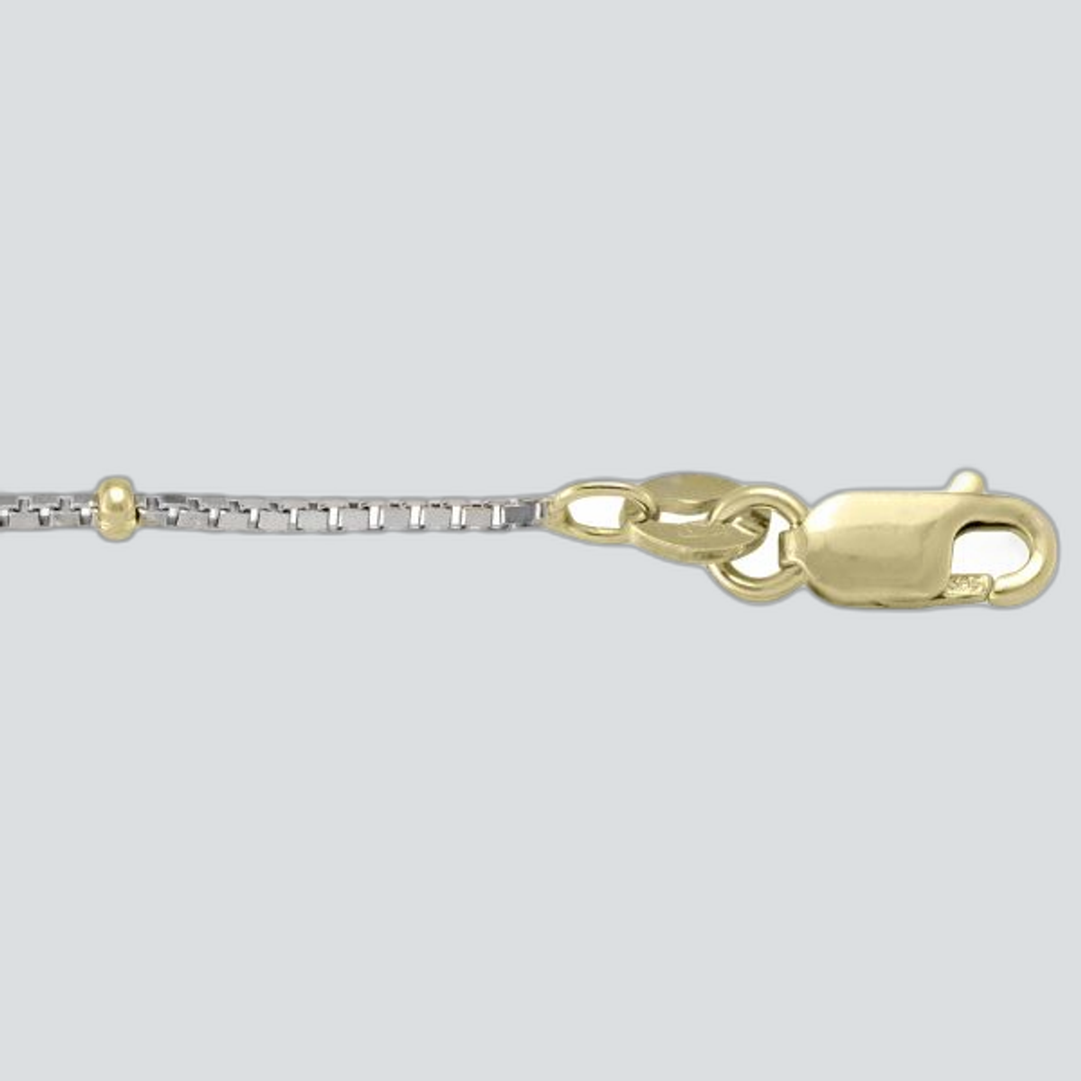 N902 - TWO TONE GOLD STATION BEAD LINK