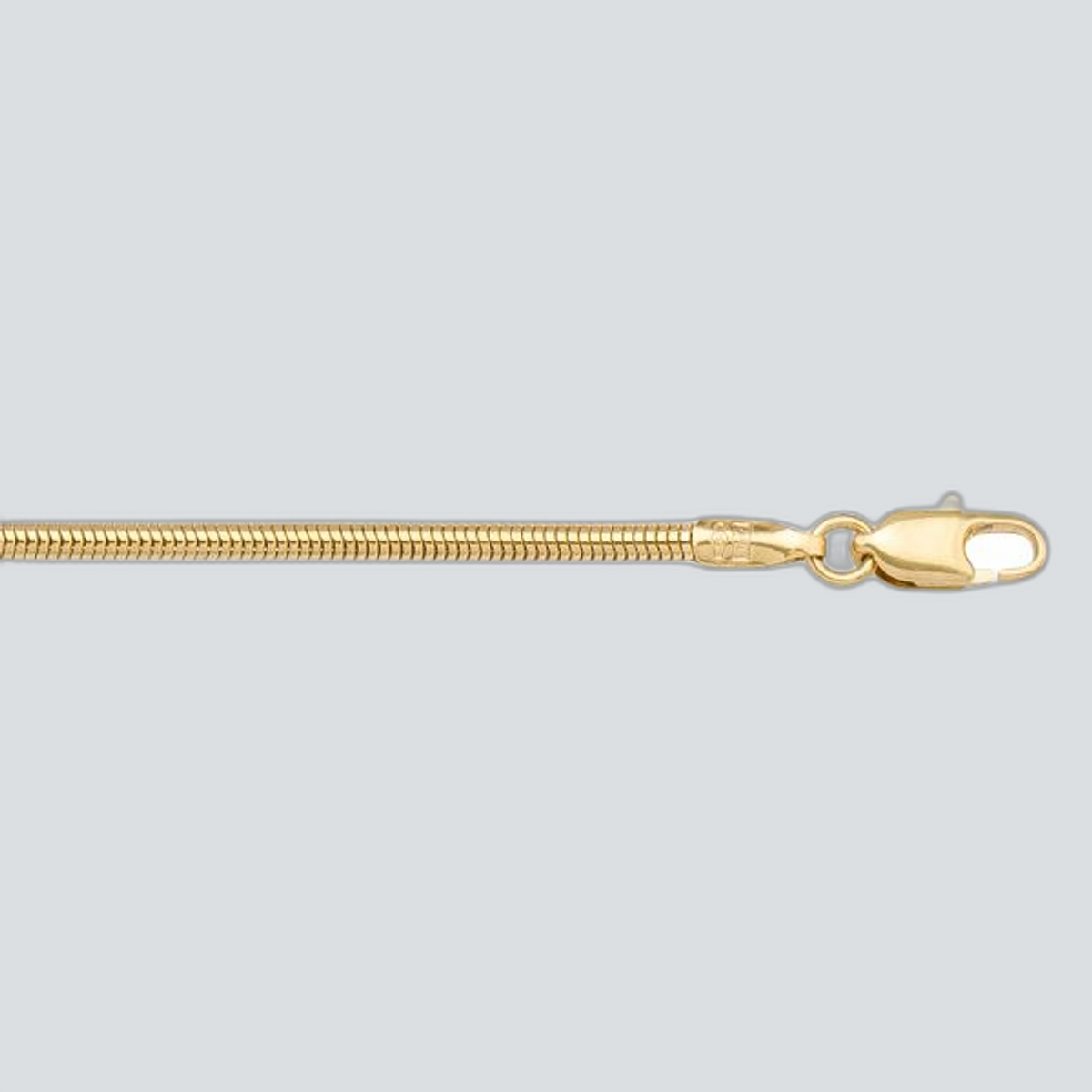 N133 - YELLOW GOLD ROUND SNAKE LINK
