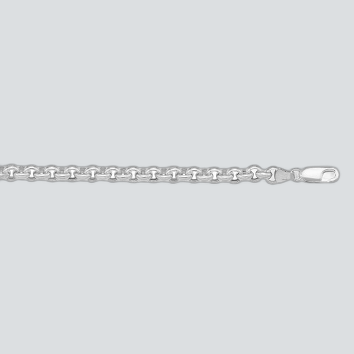 N608W - WHITE GOLD HOLLOW ROLO LINK