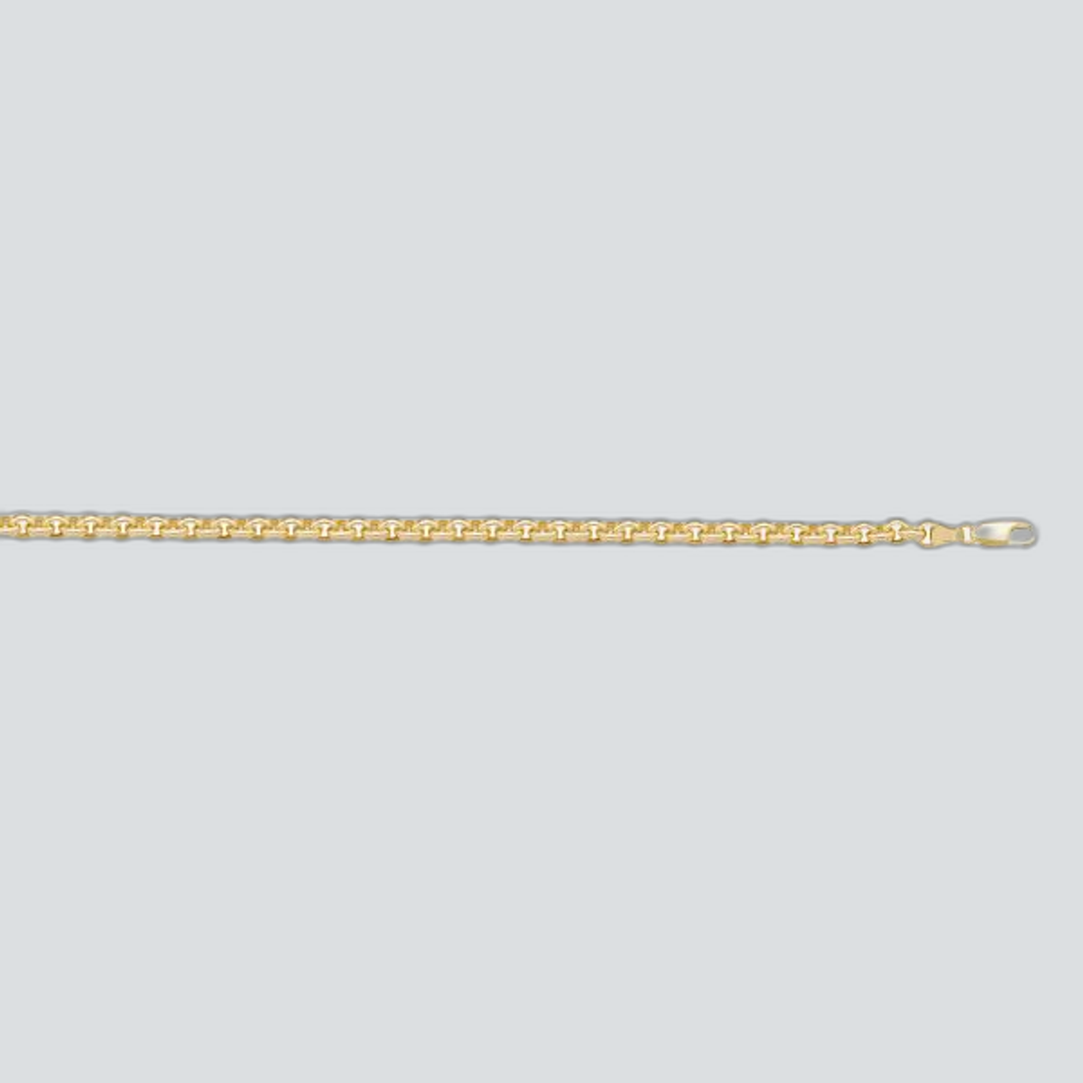 N606 - YELLOW GOLD HOLLOW ROLO LINK