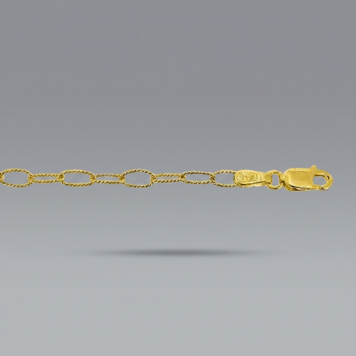 Textured Oval Chain 9.5mm - 14K solid gold chain