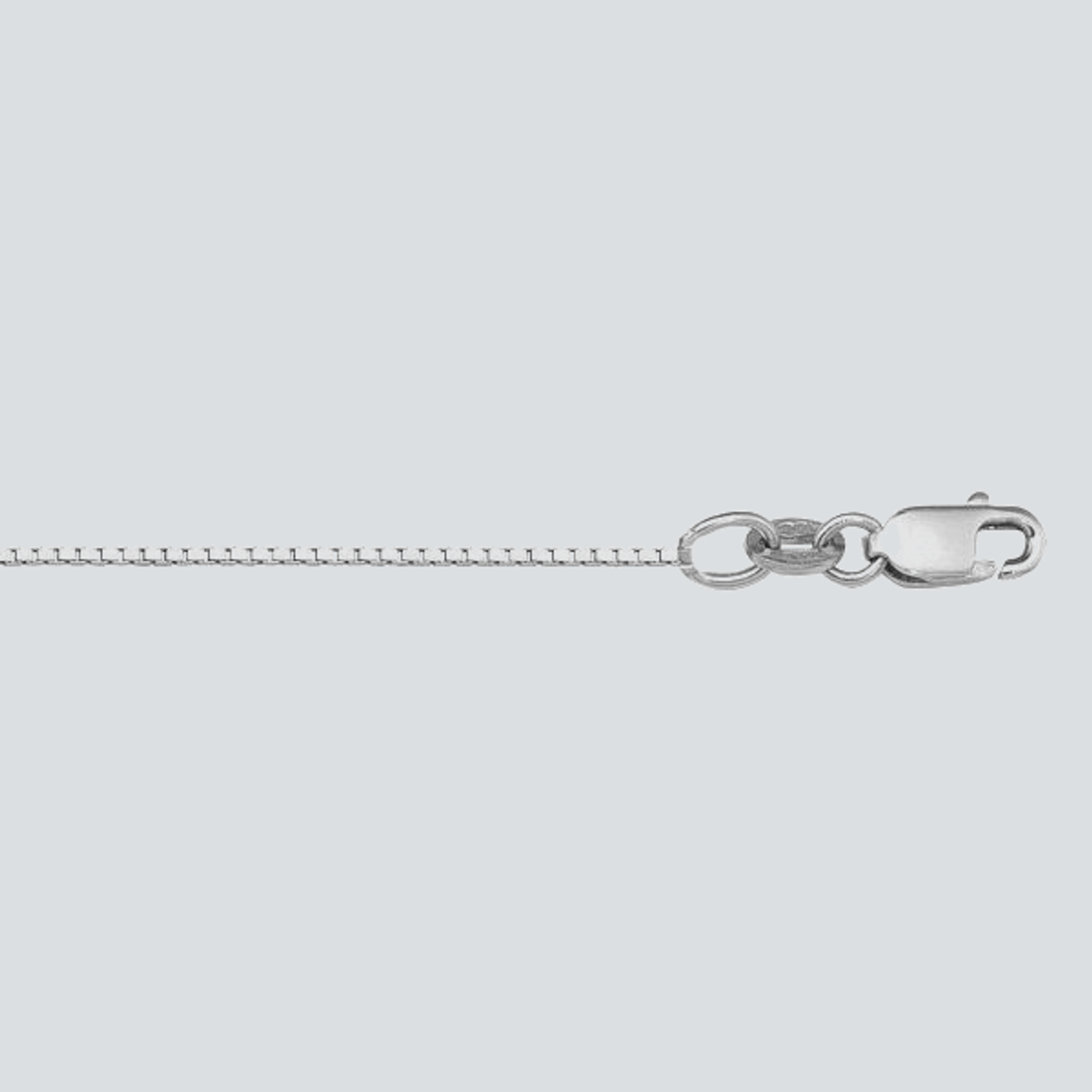 N1007 - WHITE GOLD SOLID BOX LINK