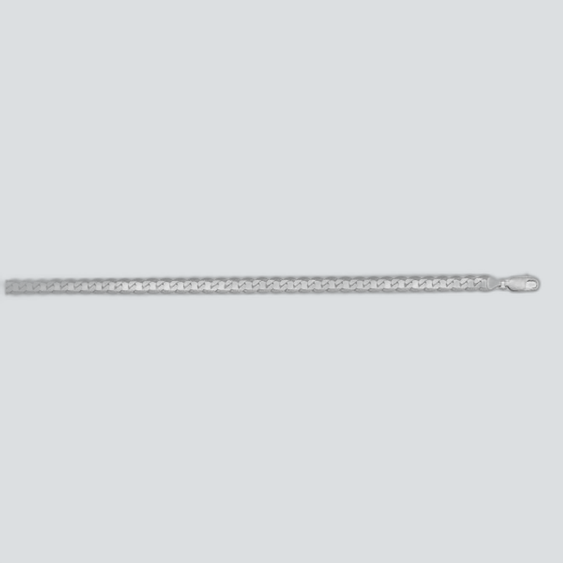 N202W - WHITE GOLD SOLID OPEN LINK