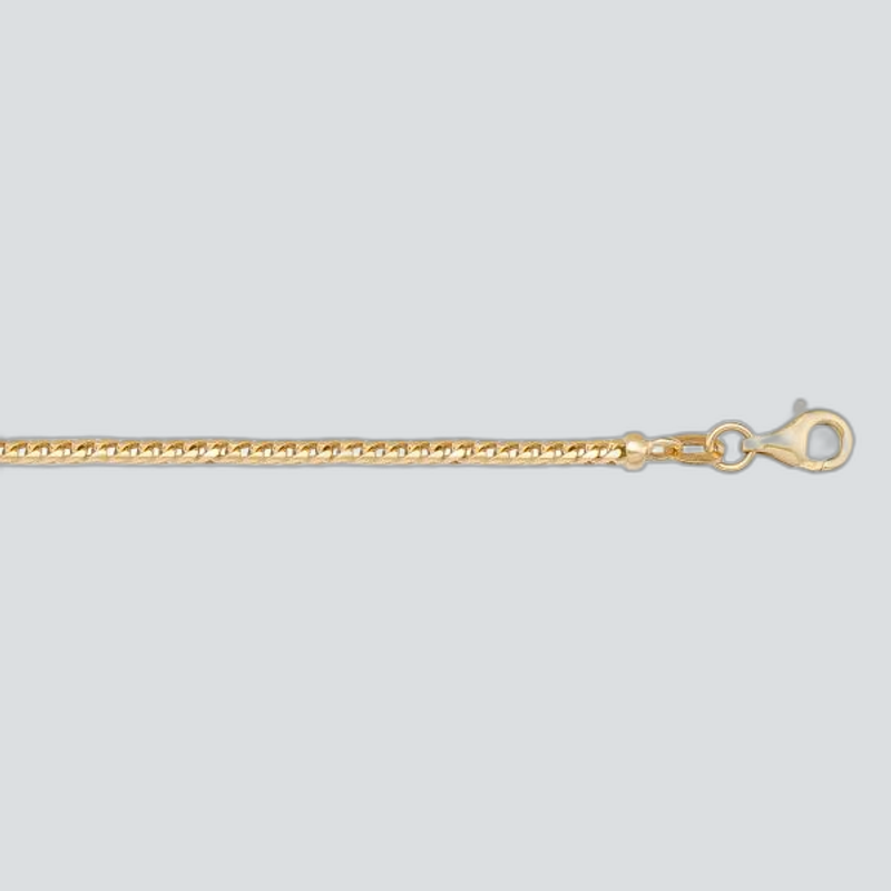 Franco-YG-1.5 - YELLOW GOLD SOLID FRANCO LINK