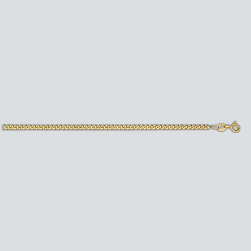 N101 - YELLOW GOLD SOLID CURB LINK