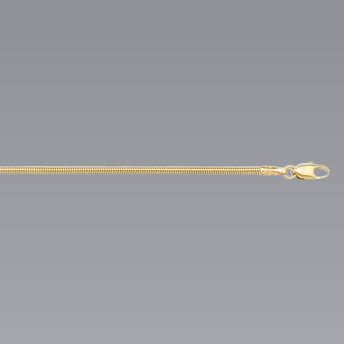 Gold Round Snake Chain 2mm - 14K solid gold chain