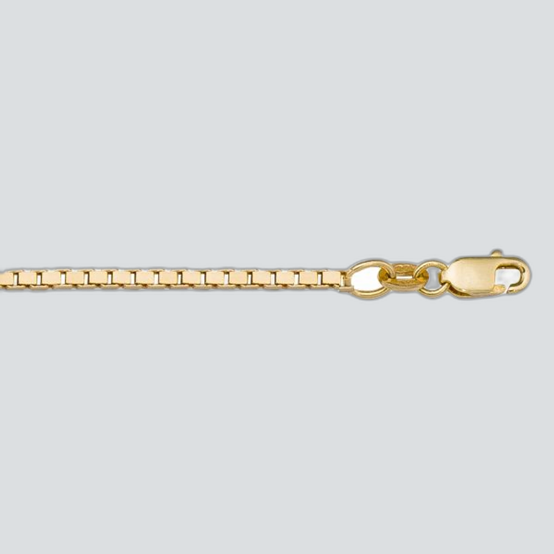 N114 - YELLOW GOLD SOLID BOX LINK