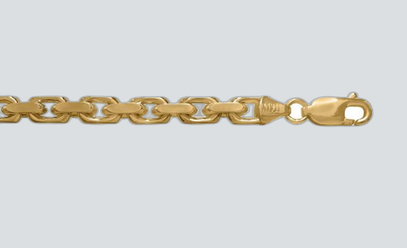 N144 YELLOW GOLD OVAL CABLE LINK