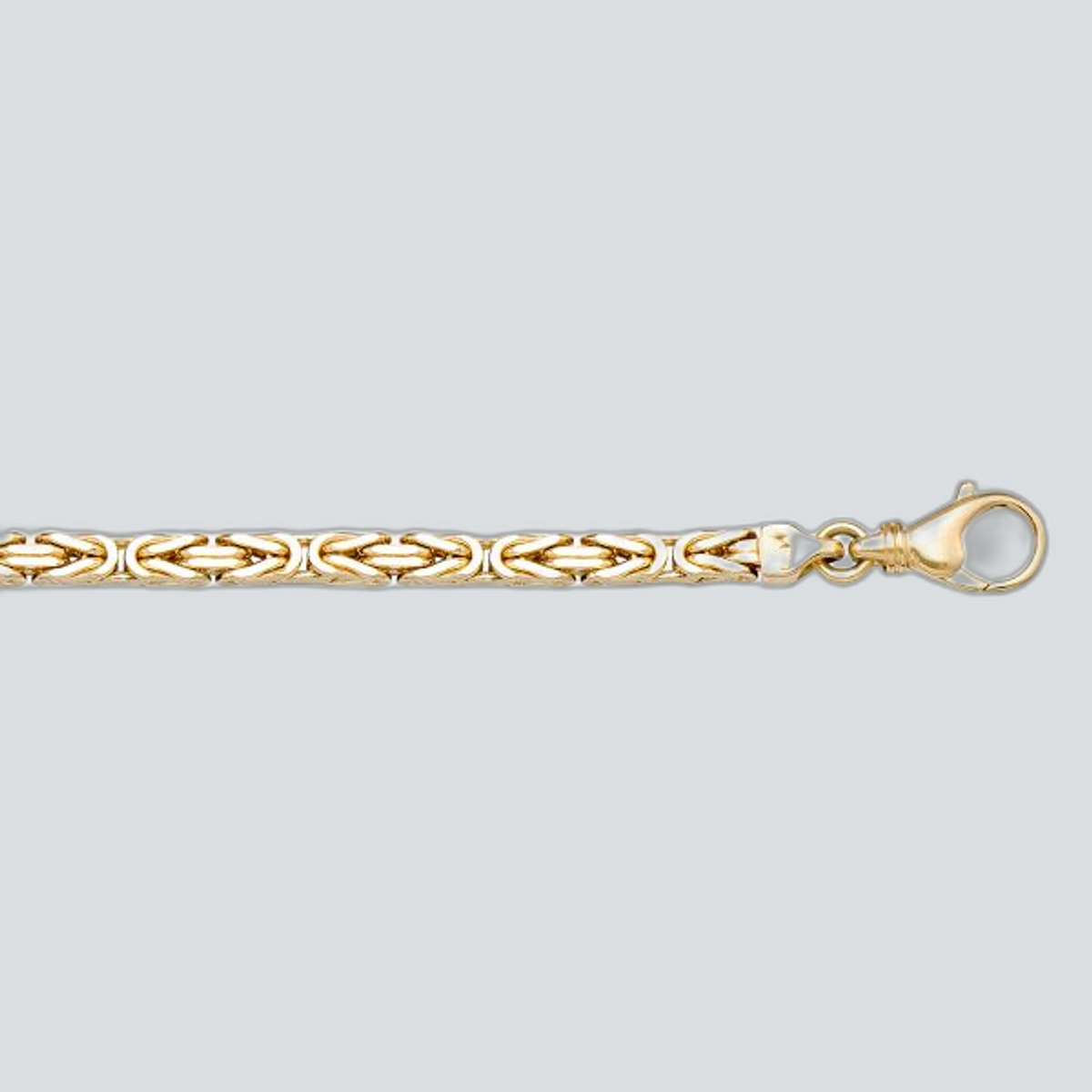 N515 - YELLOW GOLD SOLID BYZANTINE LINK