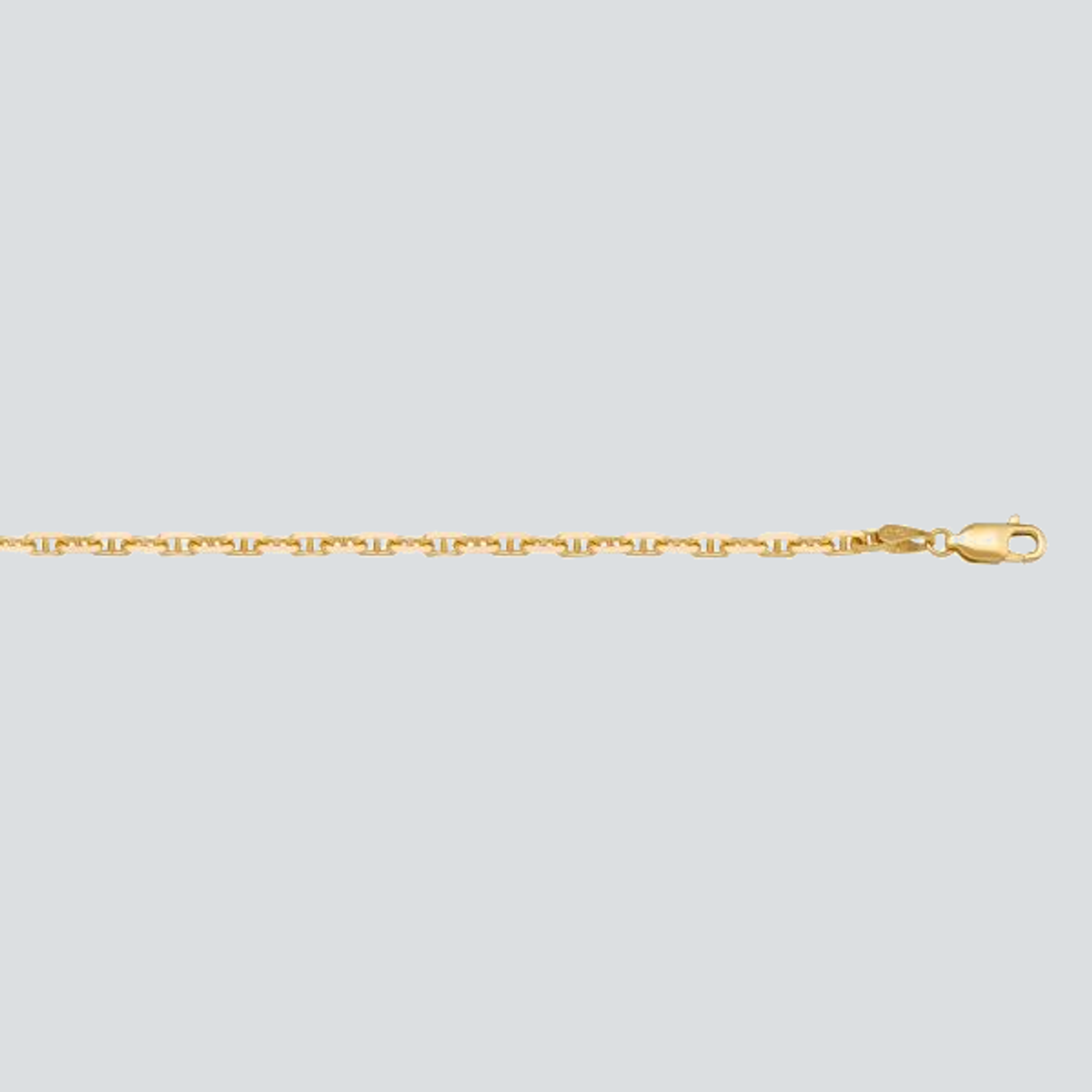 N117 - YELLOW GOLD SOLID ANCHOR LINK
